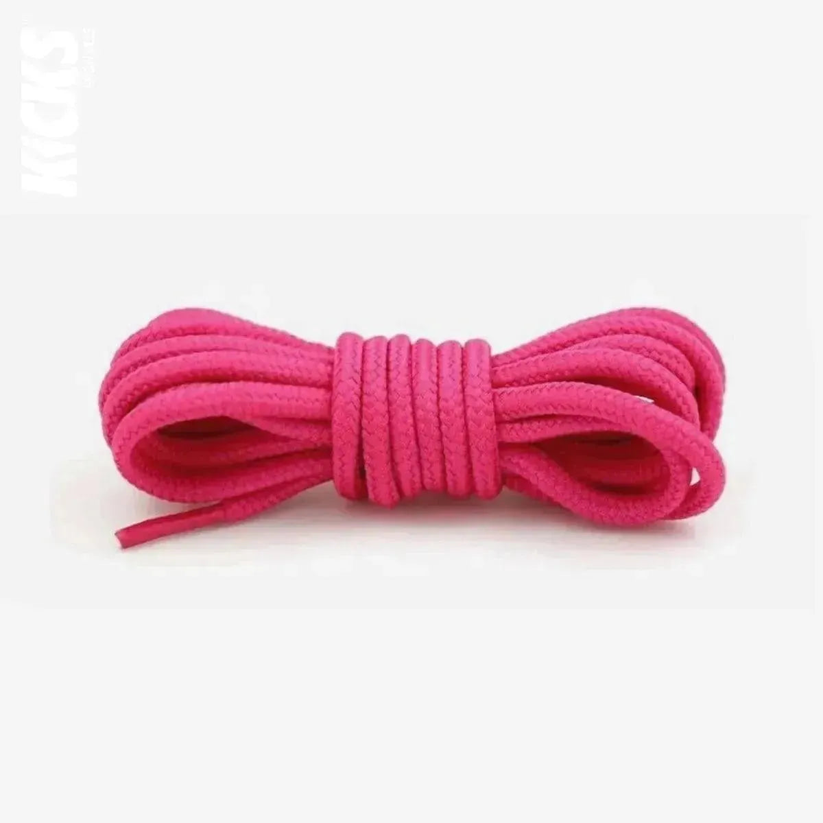 Rose pink replacement laces for Jordan Flight Club 91 sneakers, round shoelaces by Kicks Shoelaces