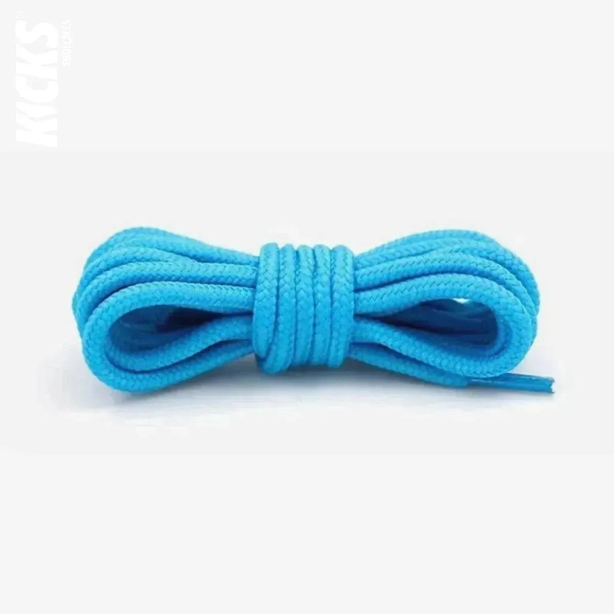 Sky blue replacement laces for Jordan Flight Club 91 sneakers, round shoelaces by Kicks Shoelaces