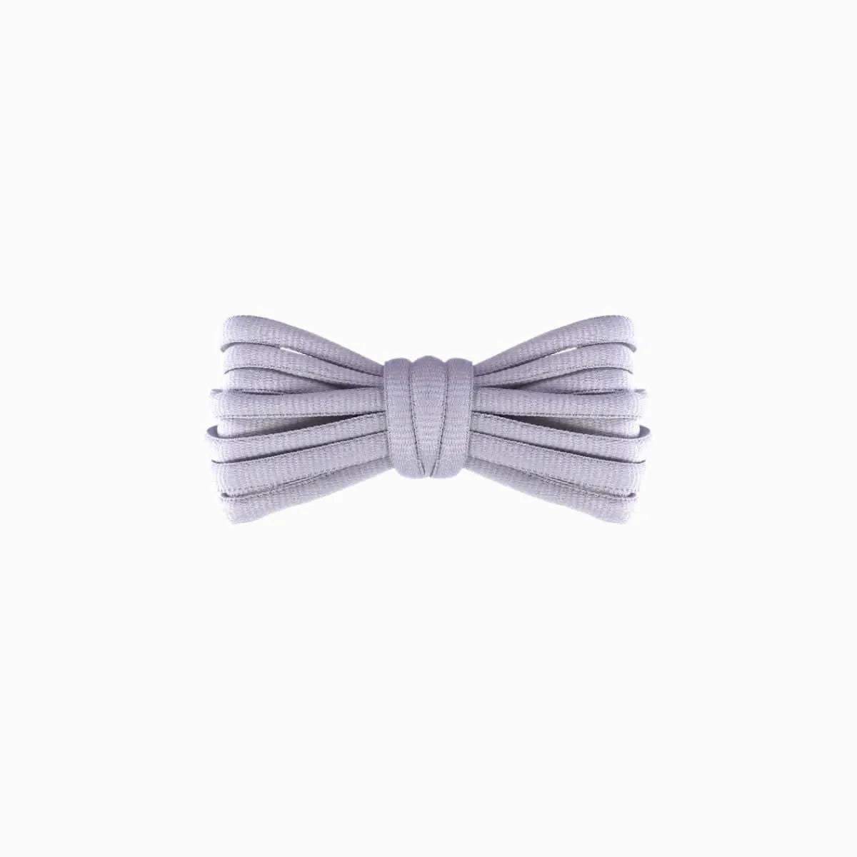 Light grey Brooks Ghost Max 2 replacement laces, oval laces by Kicks Shoelaces.