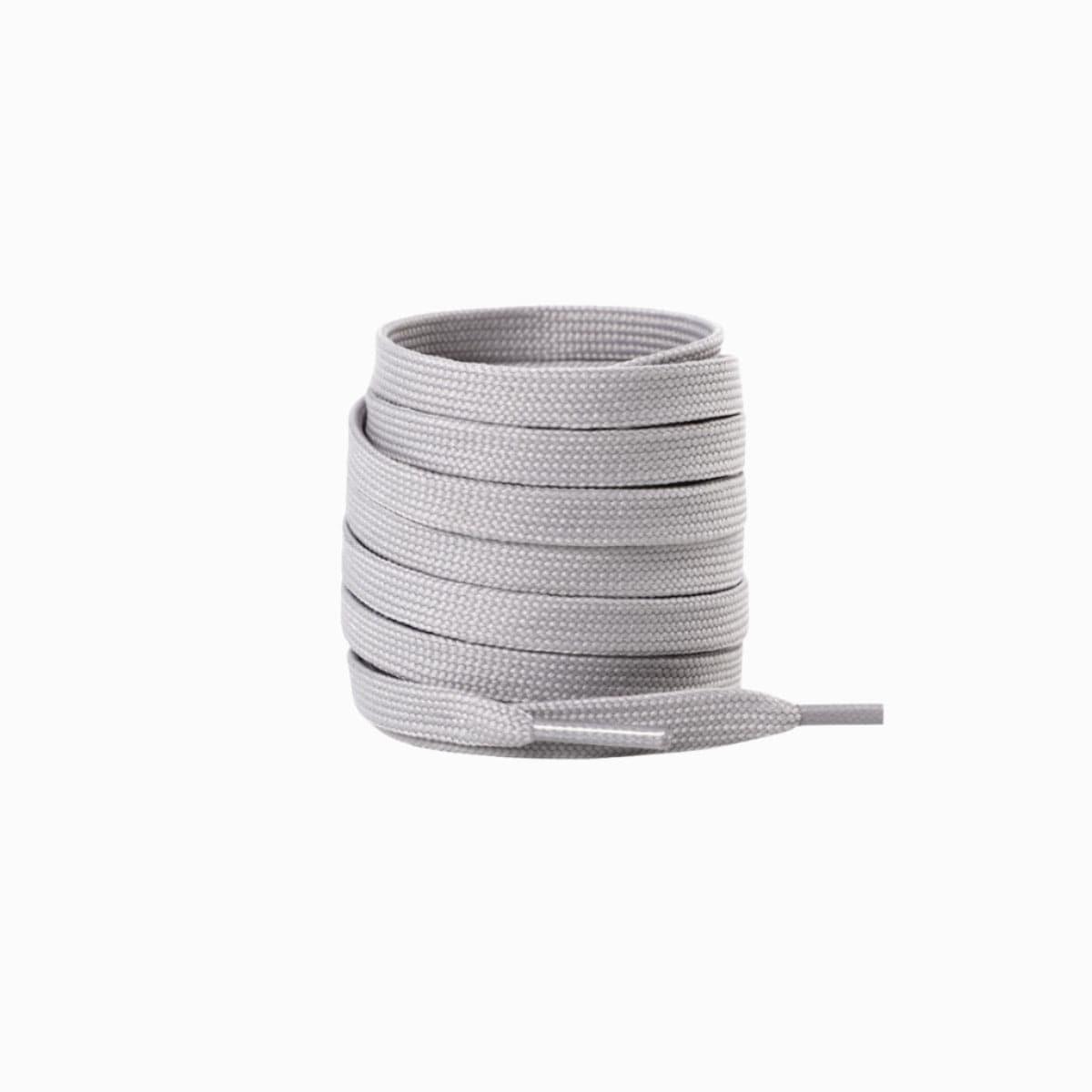 Light Grey flat replacement laces for Nike Dunks shoes and sneakers by Kicks Shoelaces