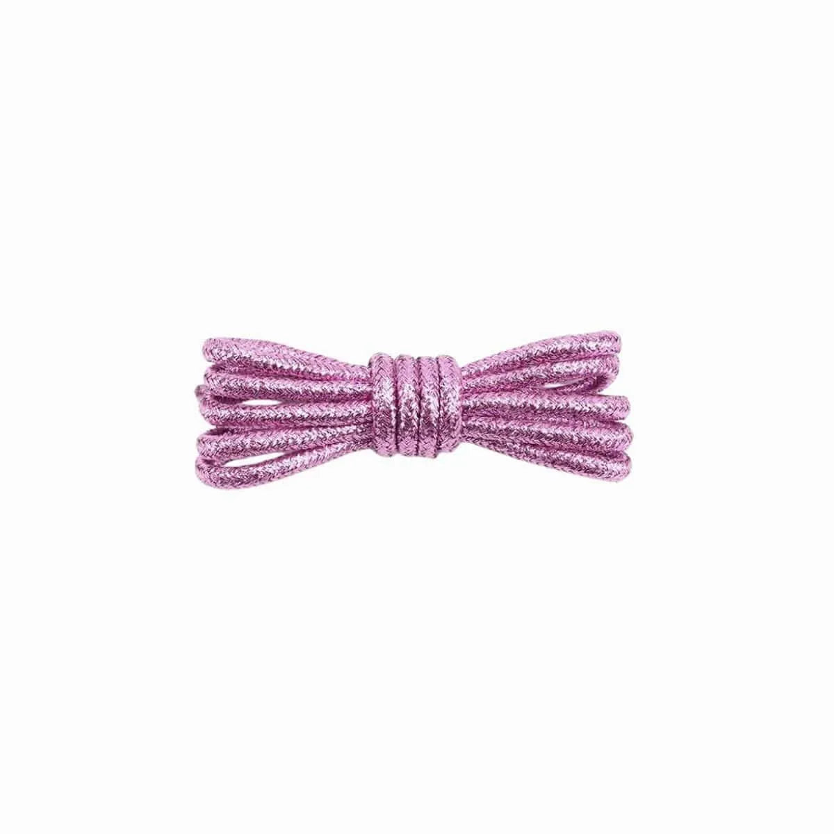 Rosy Brown Round Glitter Shoelaces