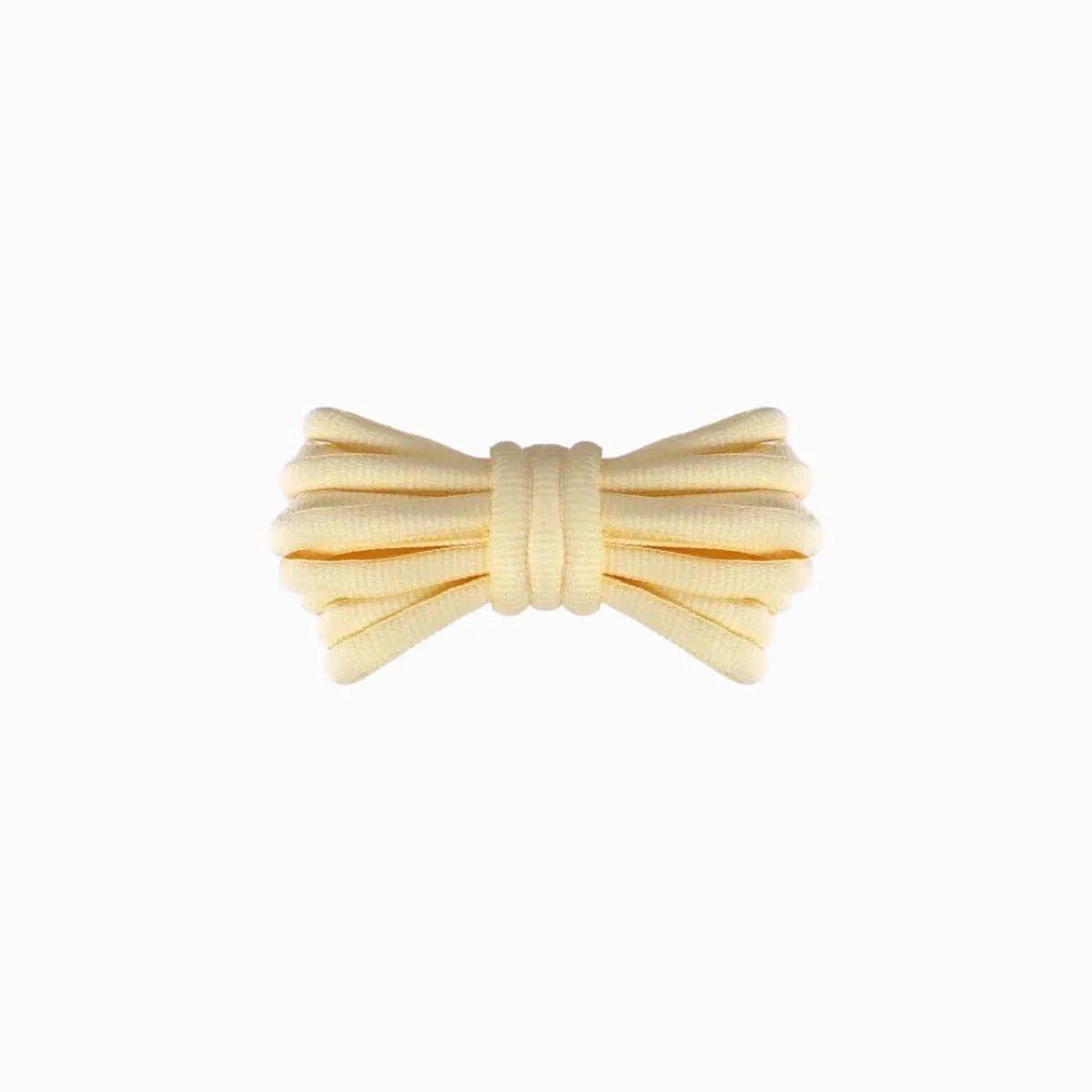 Light yellow Brooks Ghost Max 2 replacement laces, oval laces by Kicks Shoelaces.