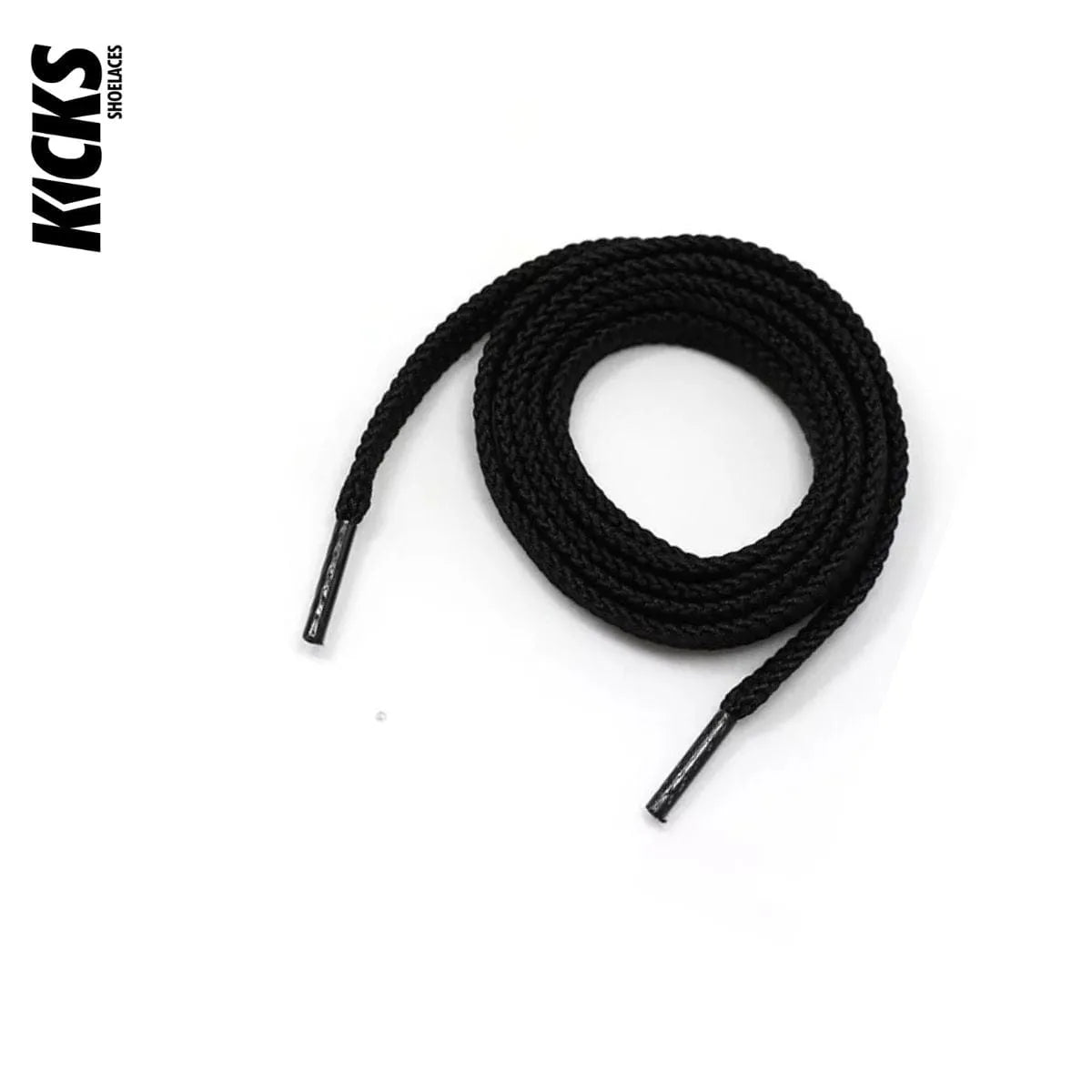 Black sneaker laces for New Balance 998 shoes by Kicks Shoelaces