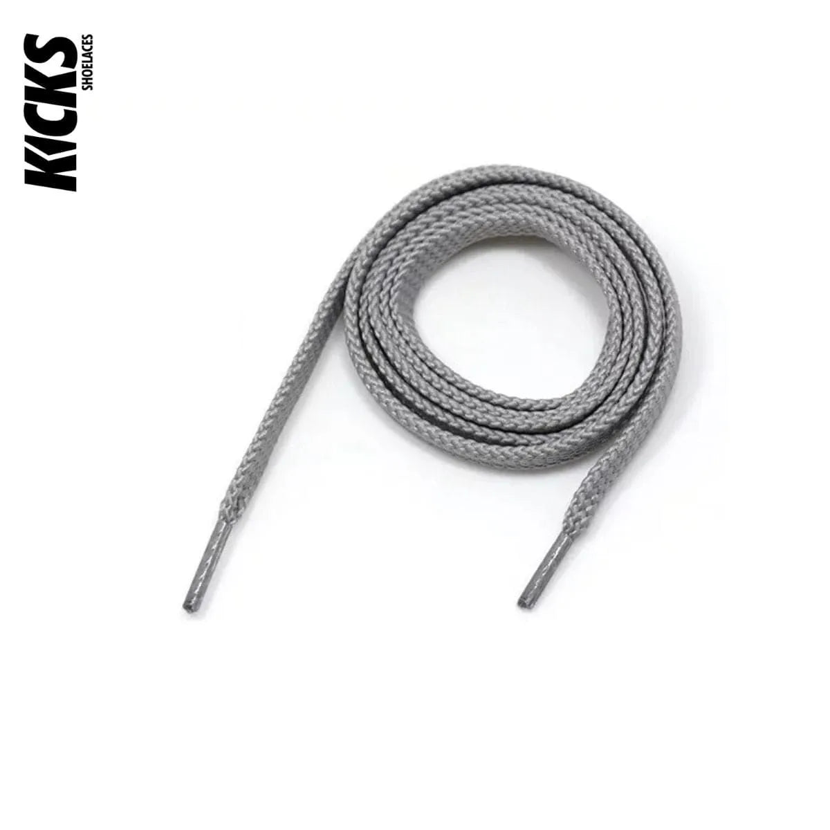 Light grey sneaker laces for New Balance 998 shoes by Kicks Shoelaces