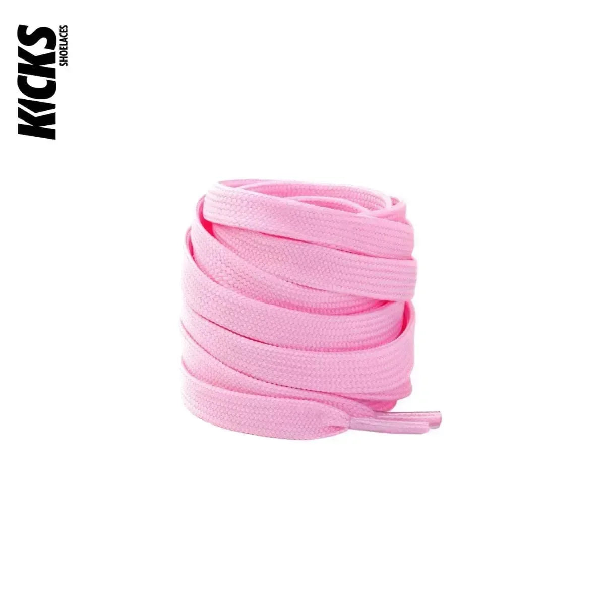 Pink replacement laces for shoes and sneakers by Kicks Shoelaces