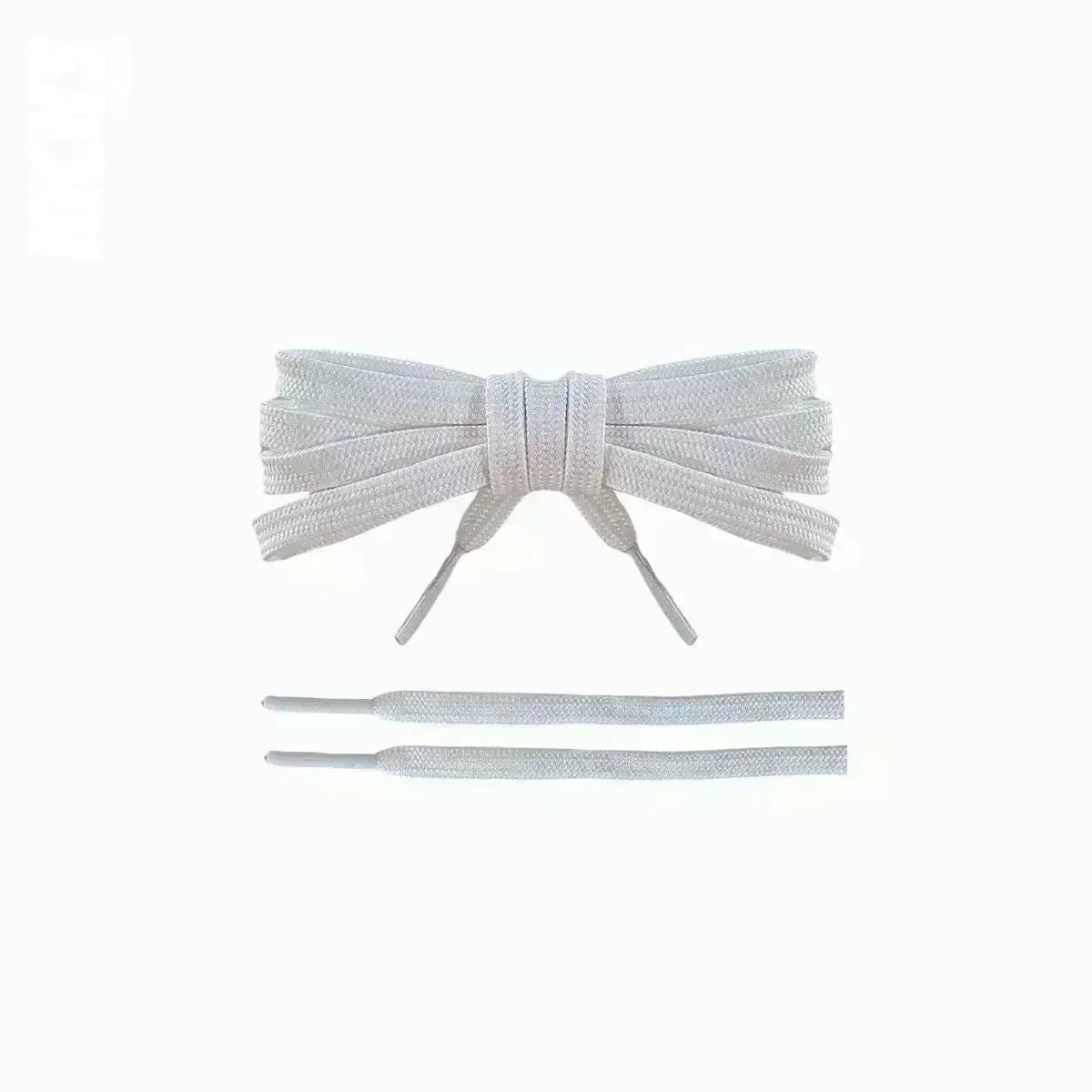 White replacement laces for Nike Phntm GX II soccer cleats by Kicks Shoelaces.