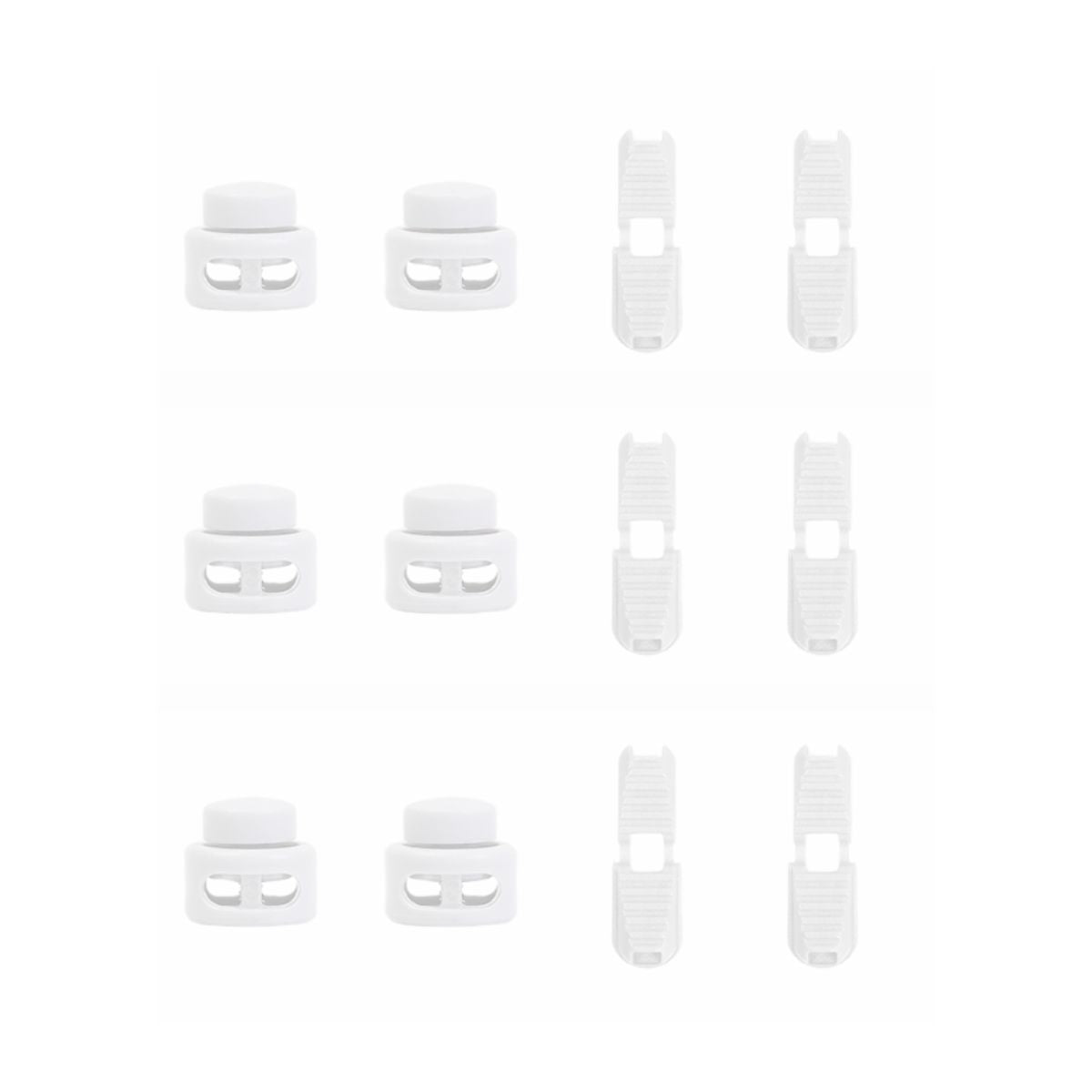 No-Tie Speed Lace Lock Set | 3 Pack - Clear Lace Locks