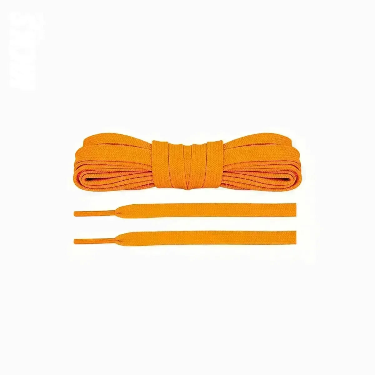 Orange Jordan 1 replacement laces, premium flat shoelaces designed for a stylish fit and authentic look by Kicks Shoelaces.