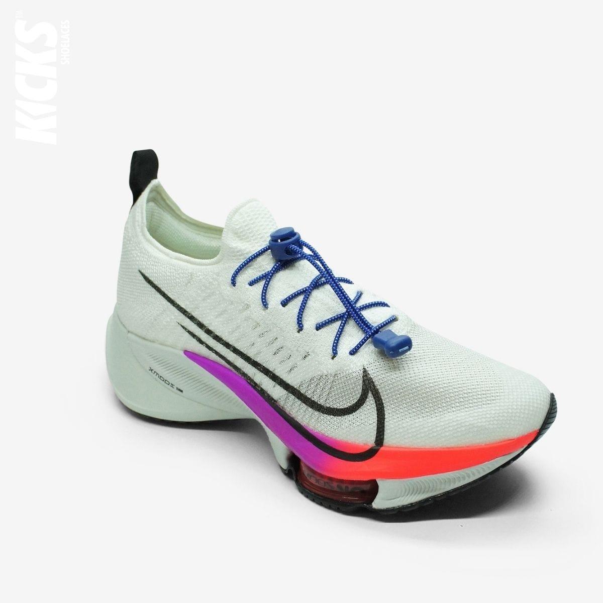 quick-laces-with-royal-blue-elastic-no-tie-shoelaces-on-nike-running-shoe-by-kicks-shoelaces
