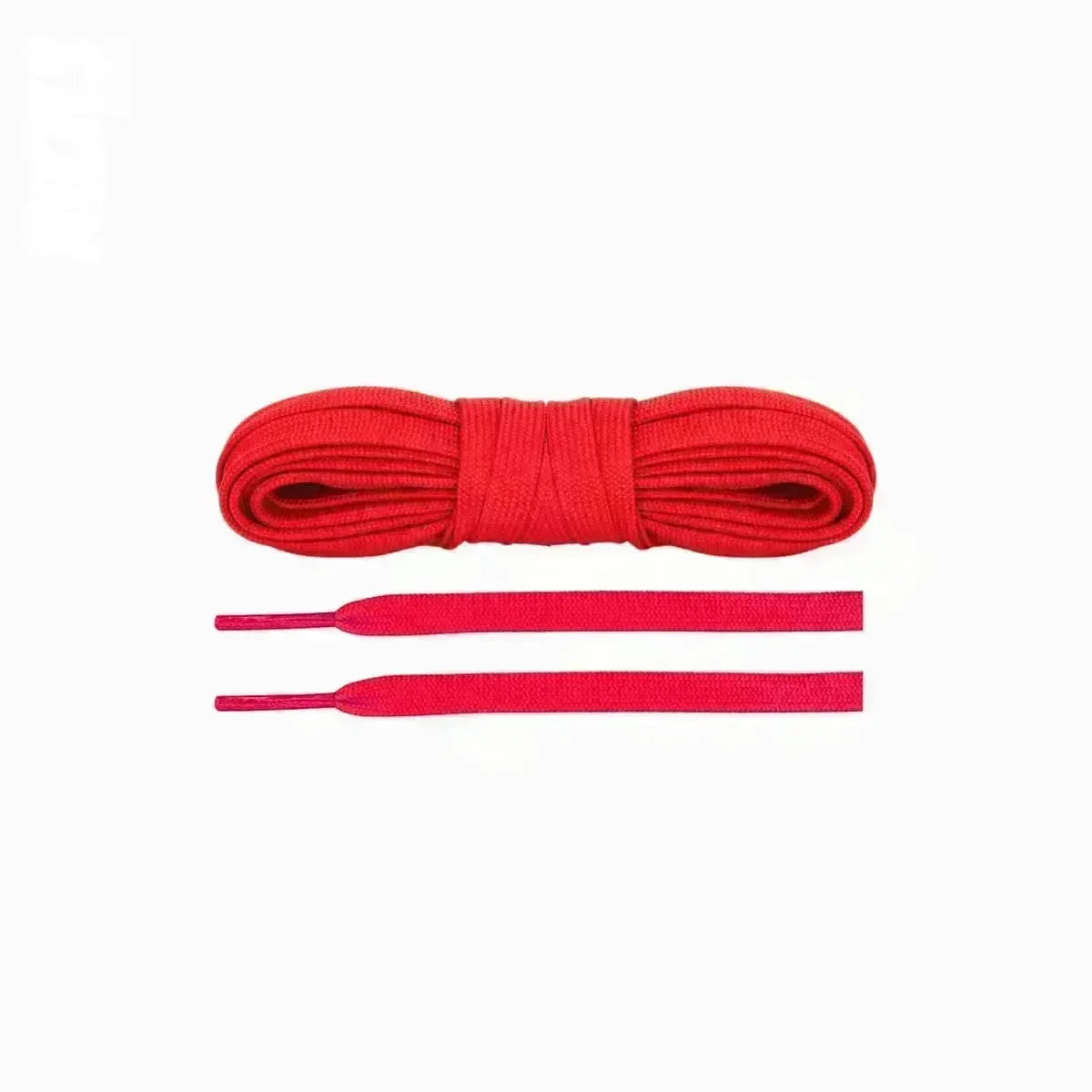 Red Jordan 1 replacement laces, premium flat shoelaces designed for a stylish fit and authentic look by Kicks Shoelaces.