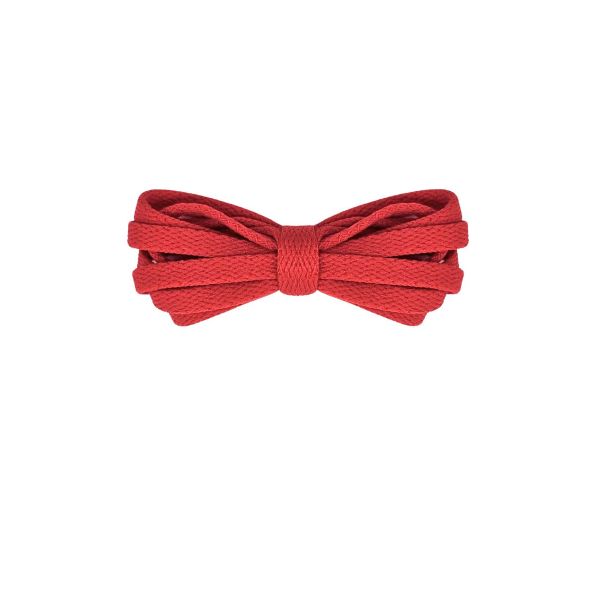 Red retro thin flat laces, classic replacement shoe laces for sneakers by Kicks Shoelaces