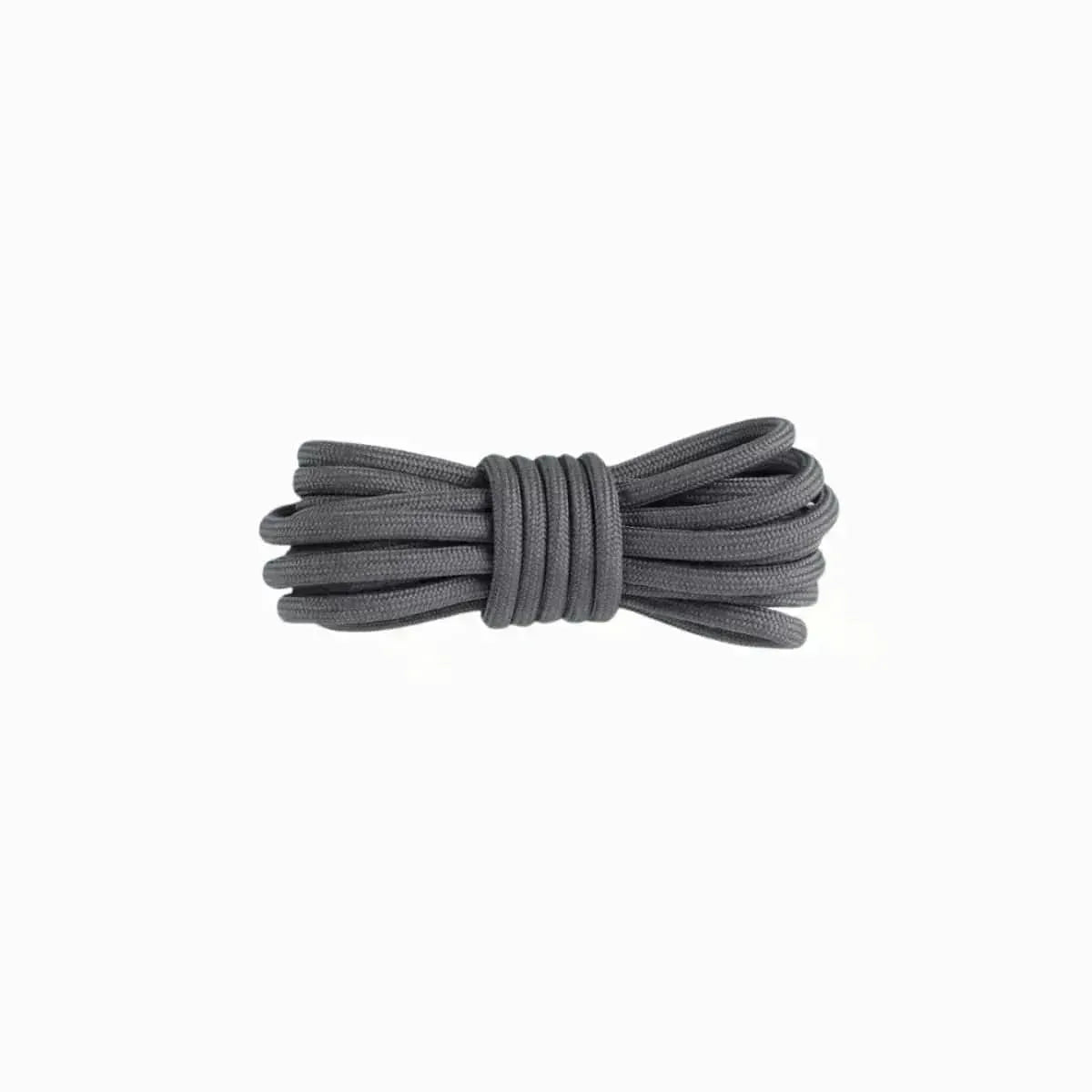 Dark grey replacement rope laces for Yeezy 350 Desert Sage sneakers by Kicks Shoelaces.