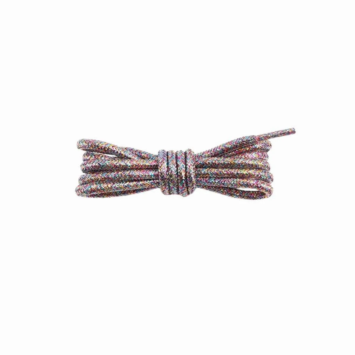 Light Slate Gray Round Glitter Shoelaces