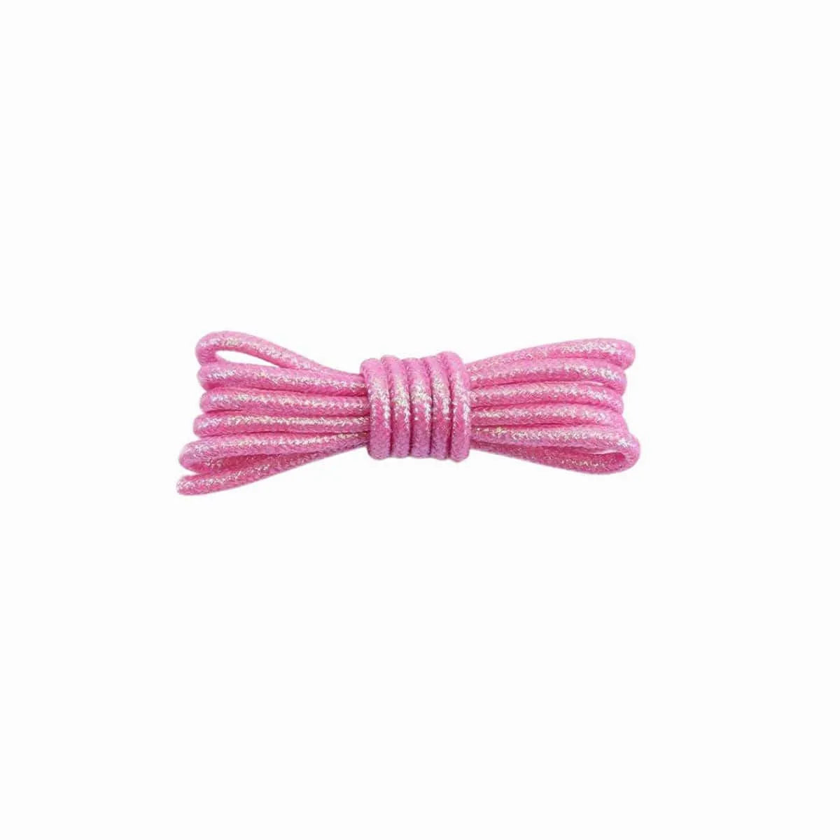 Pale Violet Red Round Glitter Shoelaces
