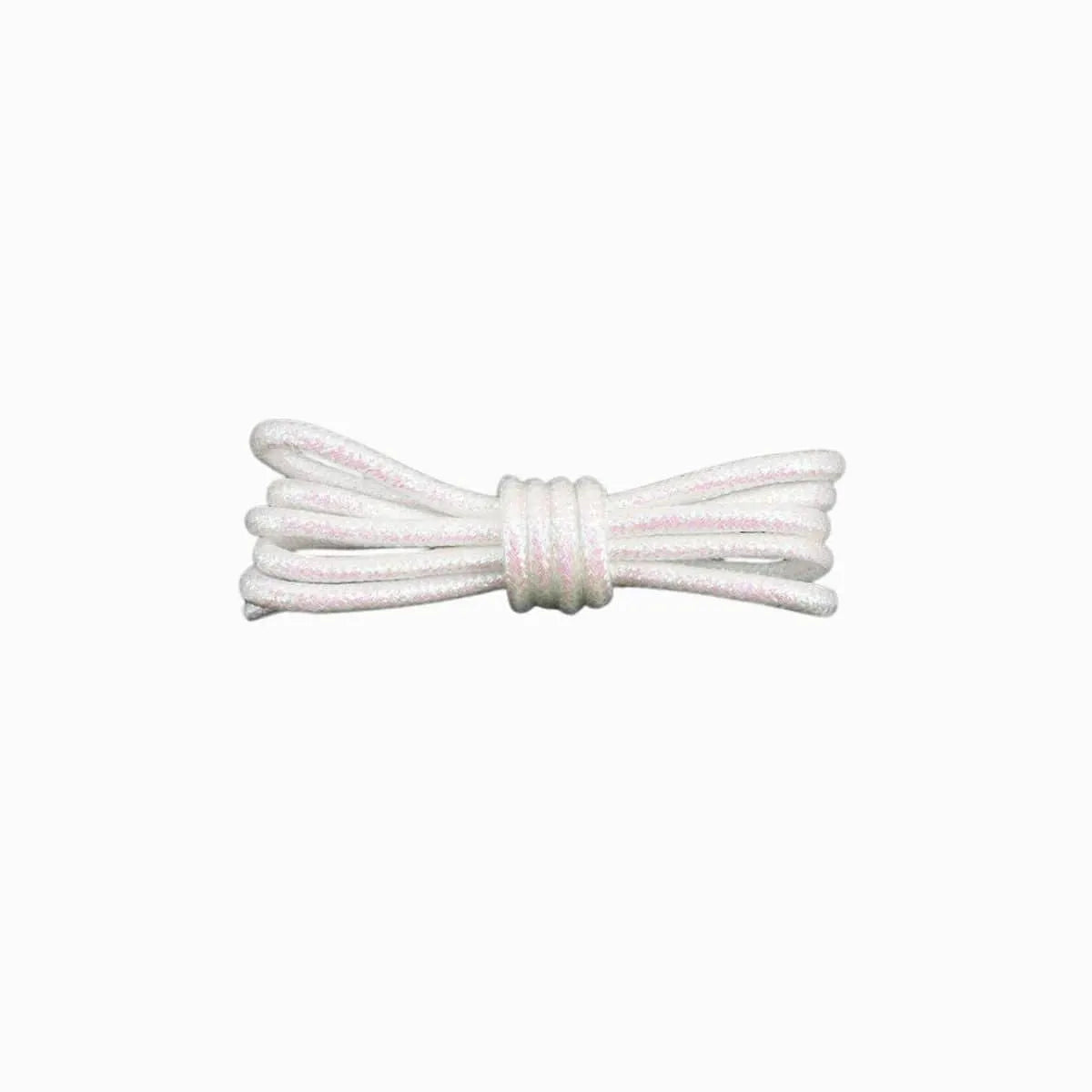 Light Gray Round Glitter Shoelaces