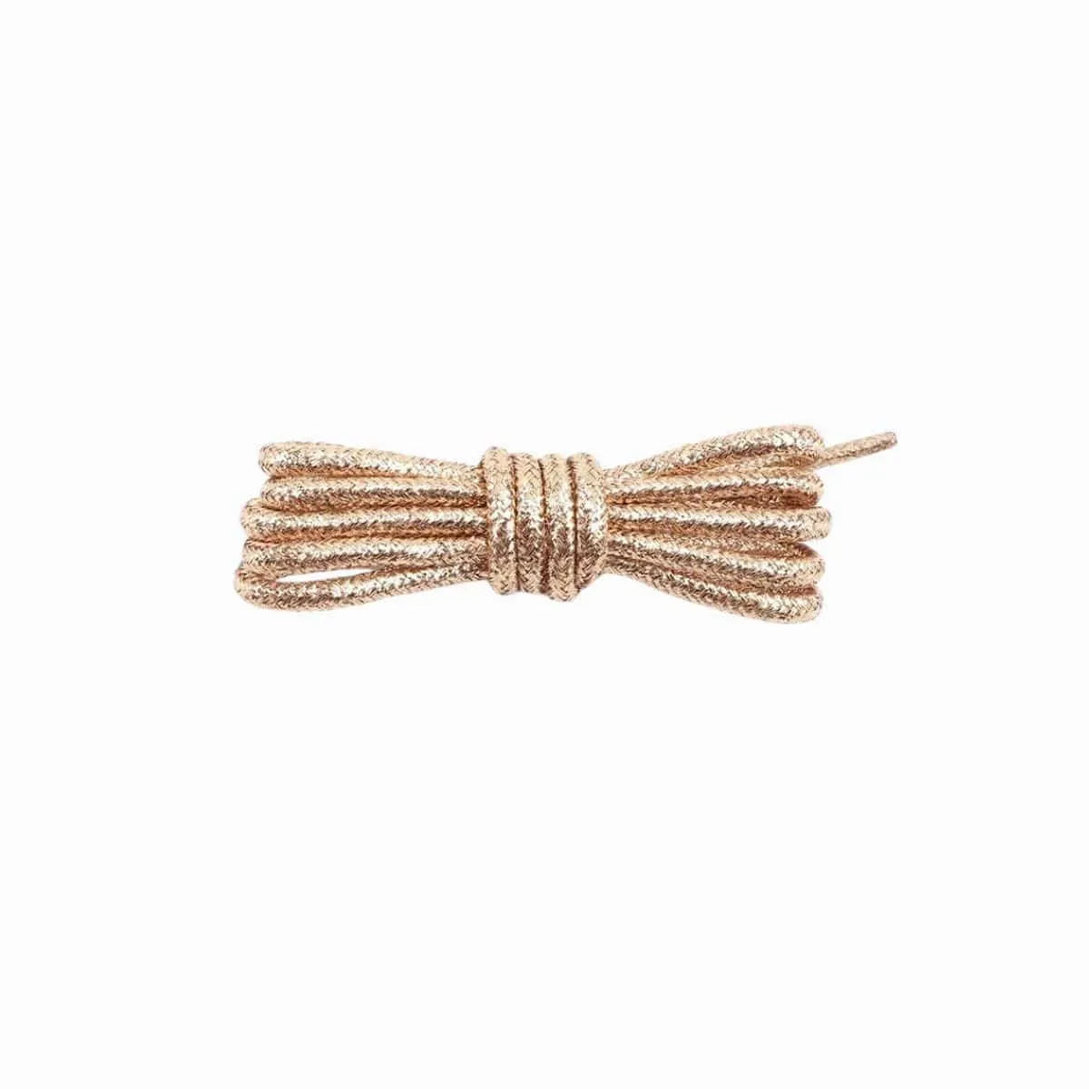 Tan Round Glitter Shoelaces