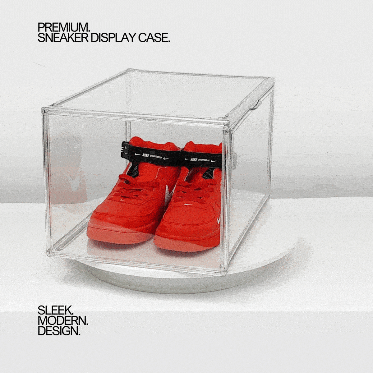 Clear Shoe Boxes Easy-to-Assemble Transparent Sneaker Cases