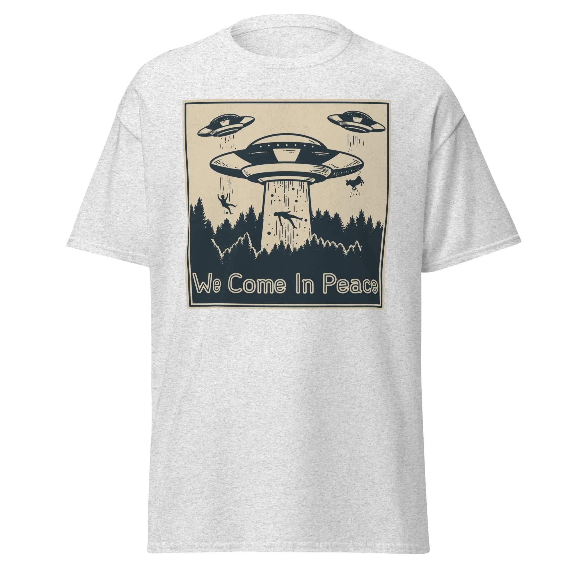 We Come In Peace Mens Graphic Space Tee - Kicks Shoelaces