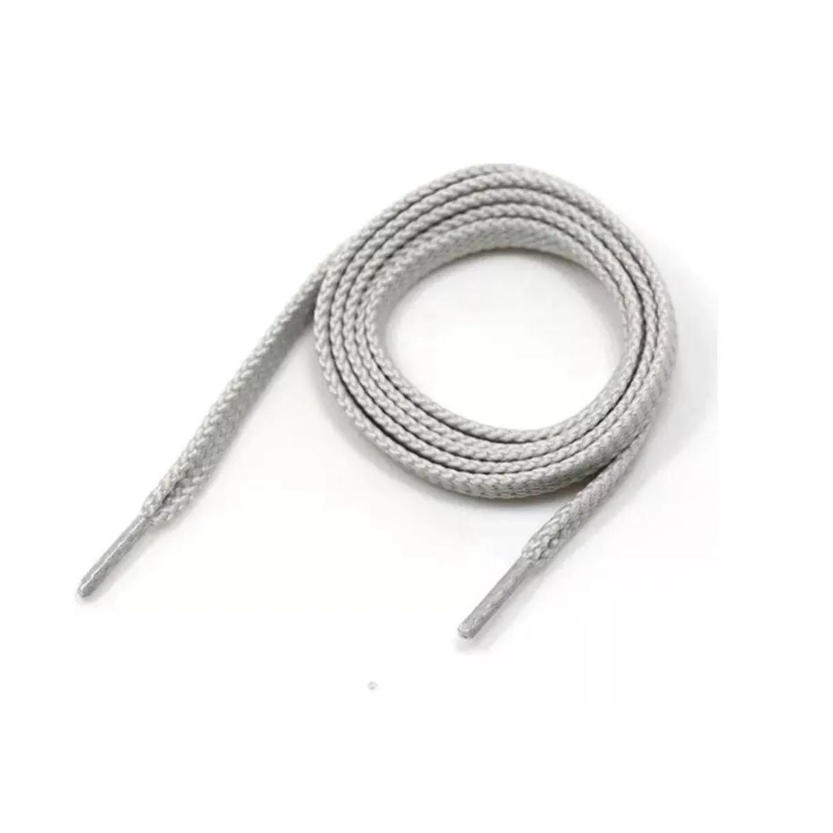 White, grey replacement laces for NB Numeric 770 Skate Shoes by Kicks Shoelaces.