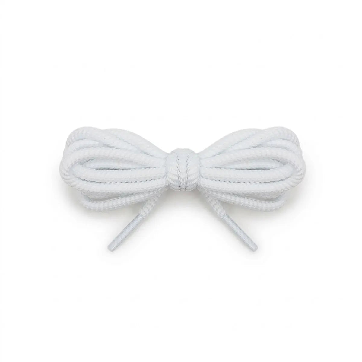 White 5mm spiral rope replacement shoelaces for sneakers by Kicks Shoelaces