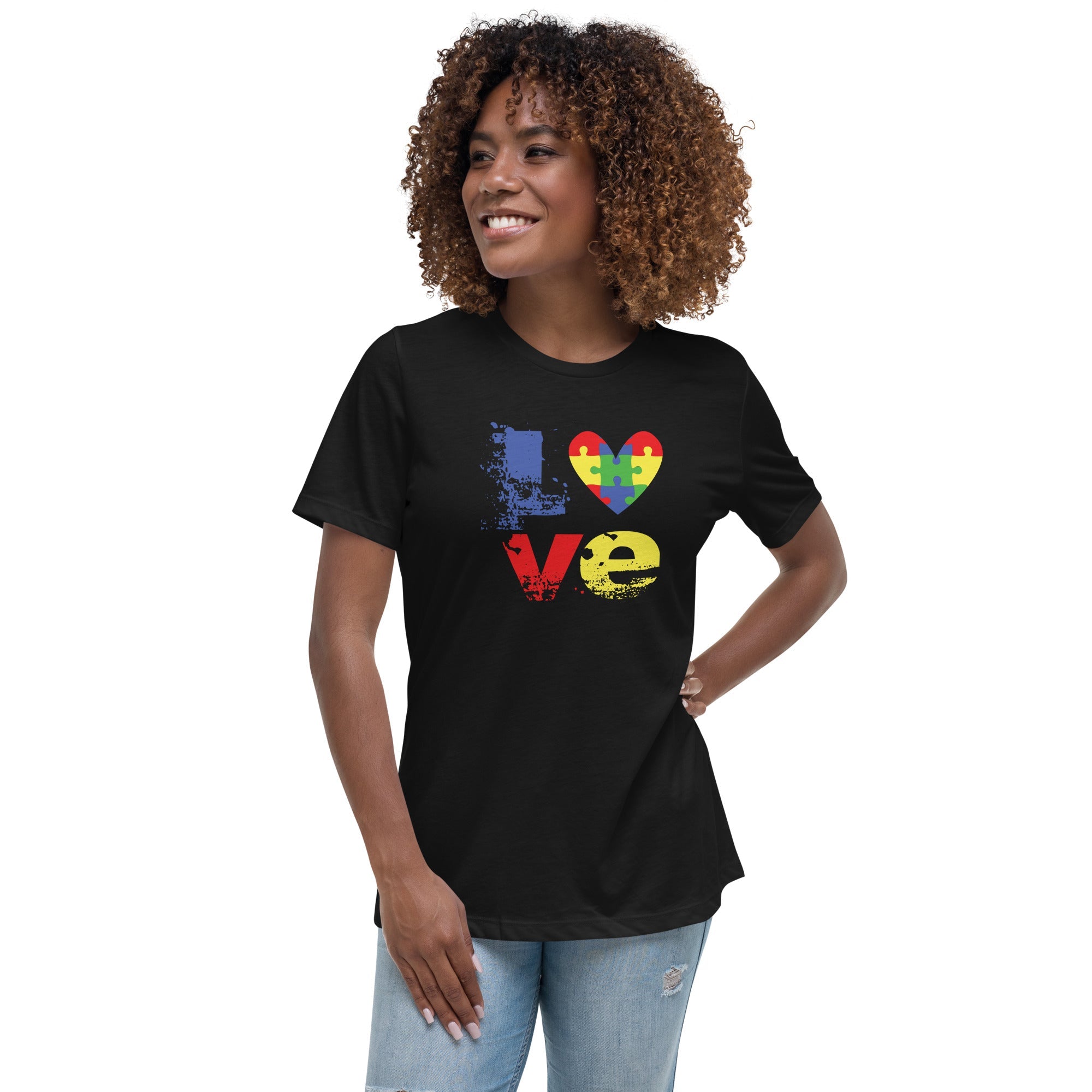 Women's Autism Love Custom T-Shirt - Kicks Shoelaces