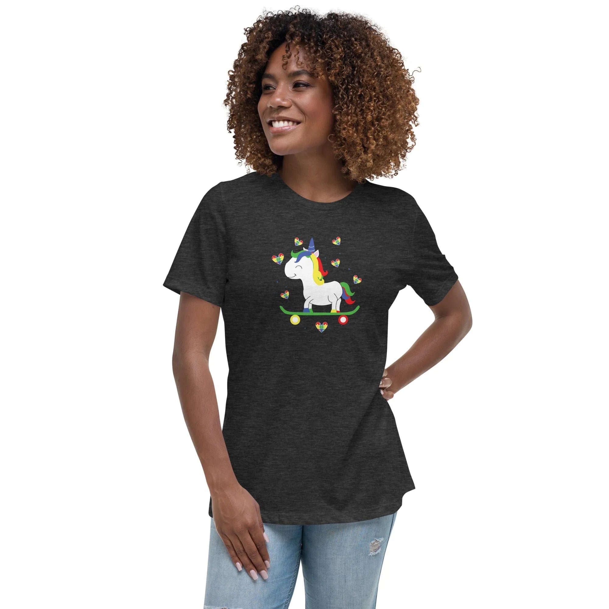 Women's Autism Unicorn Custom T-Shirt - Kicks Shoelaces
