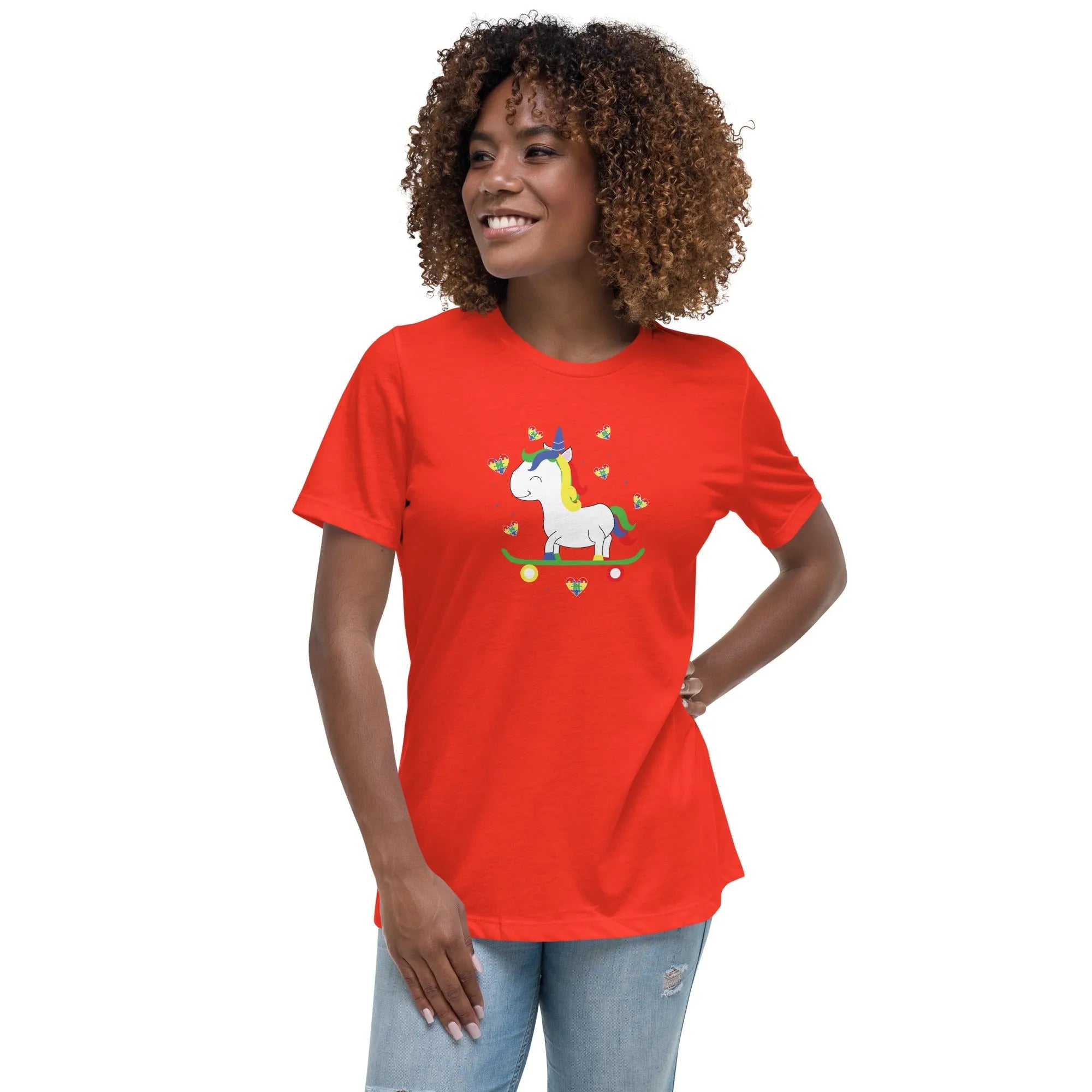 Women's Autism Unicorn Custom T-Shirt - Kicks Shoelaces