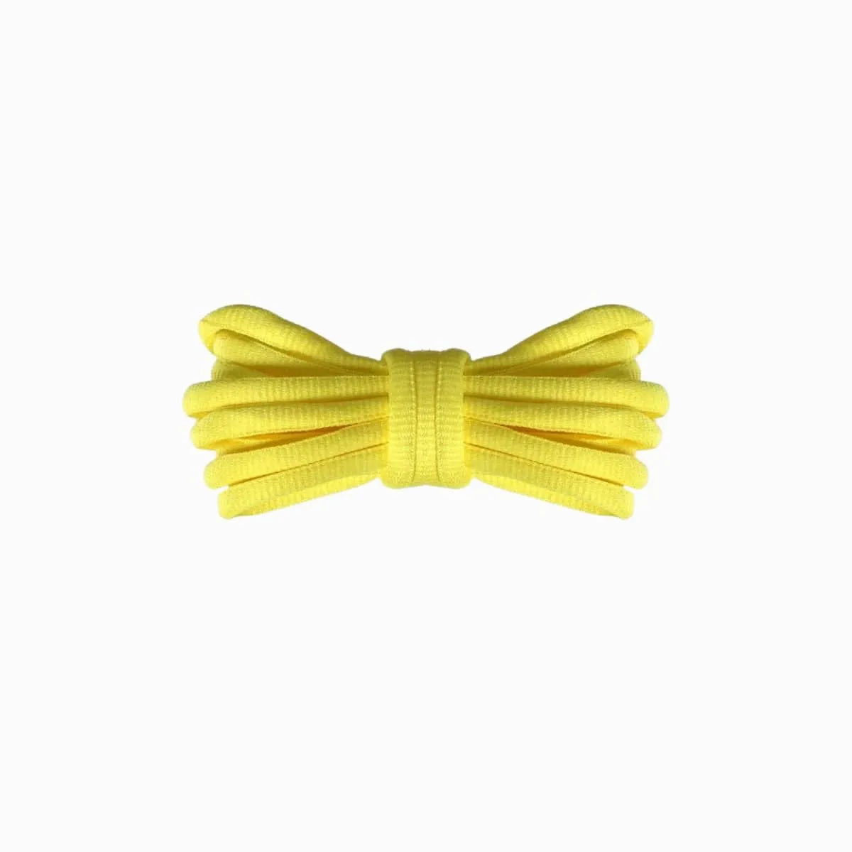 Yellow Brooks Ghost Max 2 replacement laces, oval laces by Kicks Shoelaces.