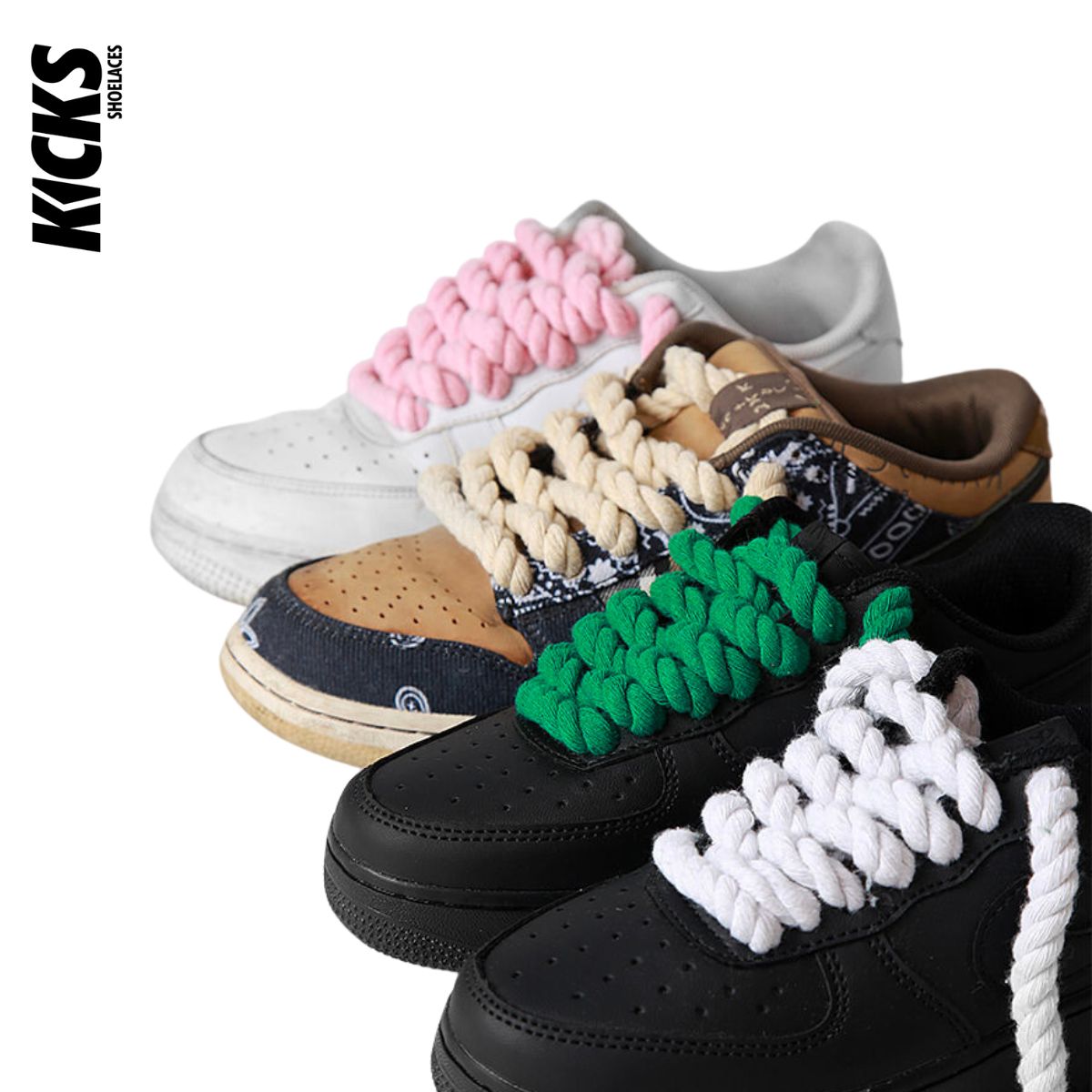 Round Fat laces - Kicks Shoelaces