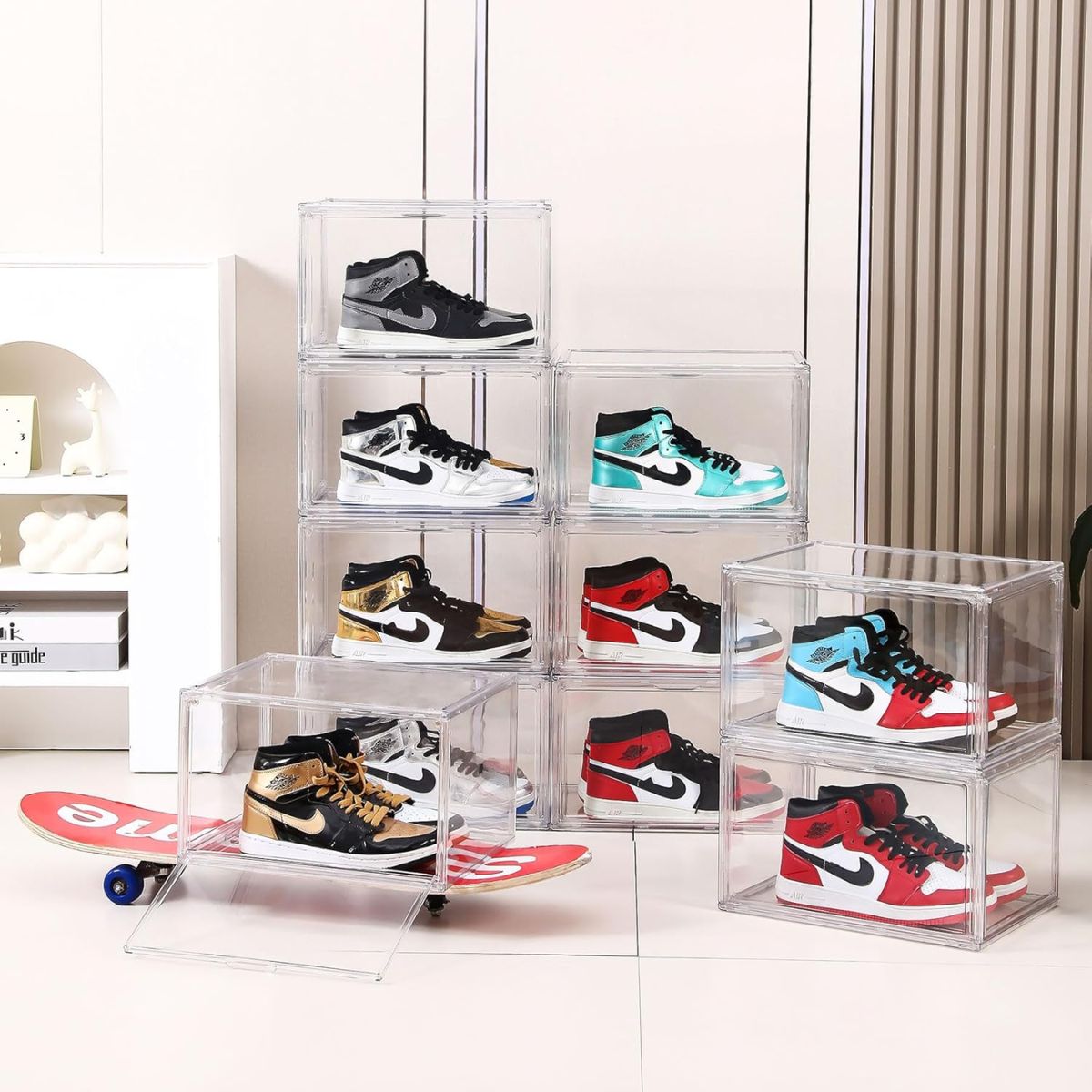 9_Clear_Shoe_Boxes_Sneaker_Display_Cases