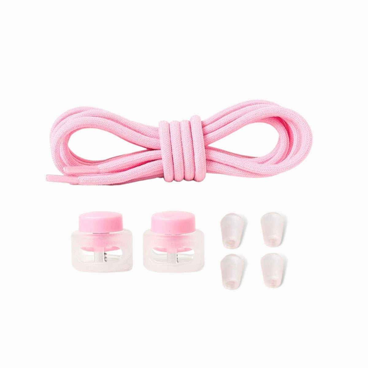 Pink-round-no-tie-shoe-laces