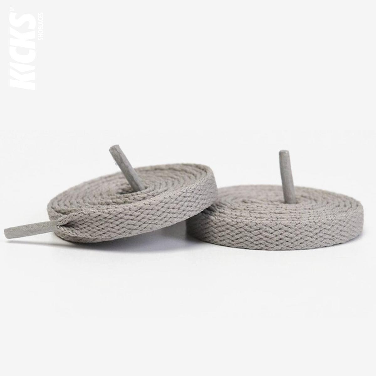 Adidas Duramo RC light grey replacement shoe laces by Kicks Shoelaces