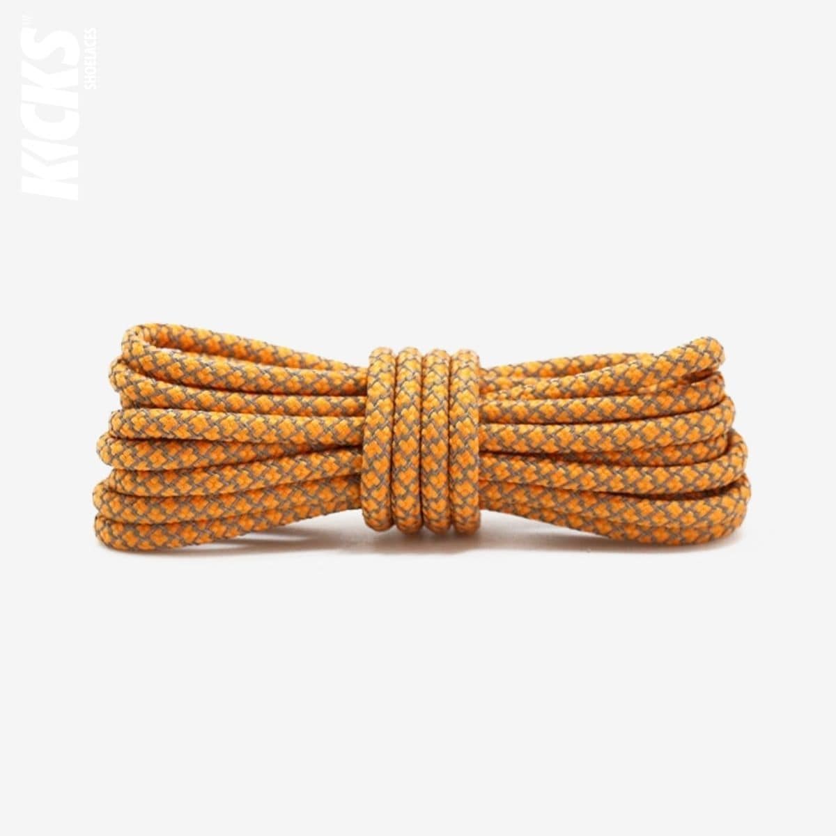 Golden Orange Replacement Reflective Rope Shoe Laces for Yeezy Sneakers by Kicks Shoelaces