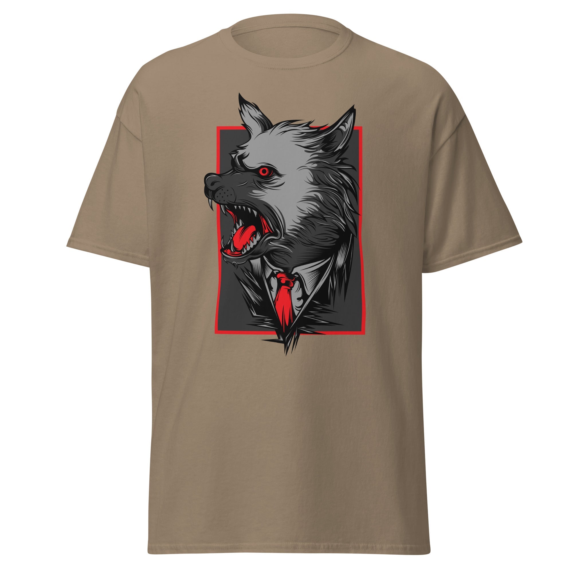 Angry Wolf Mens Graphic Tee - Kicks Shoelaces