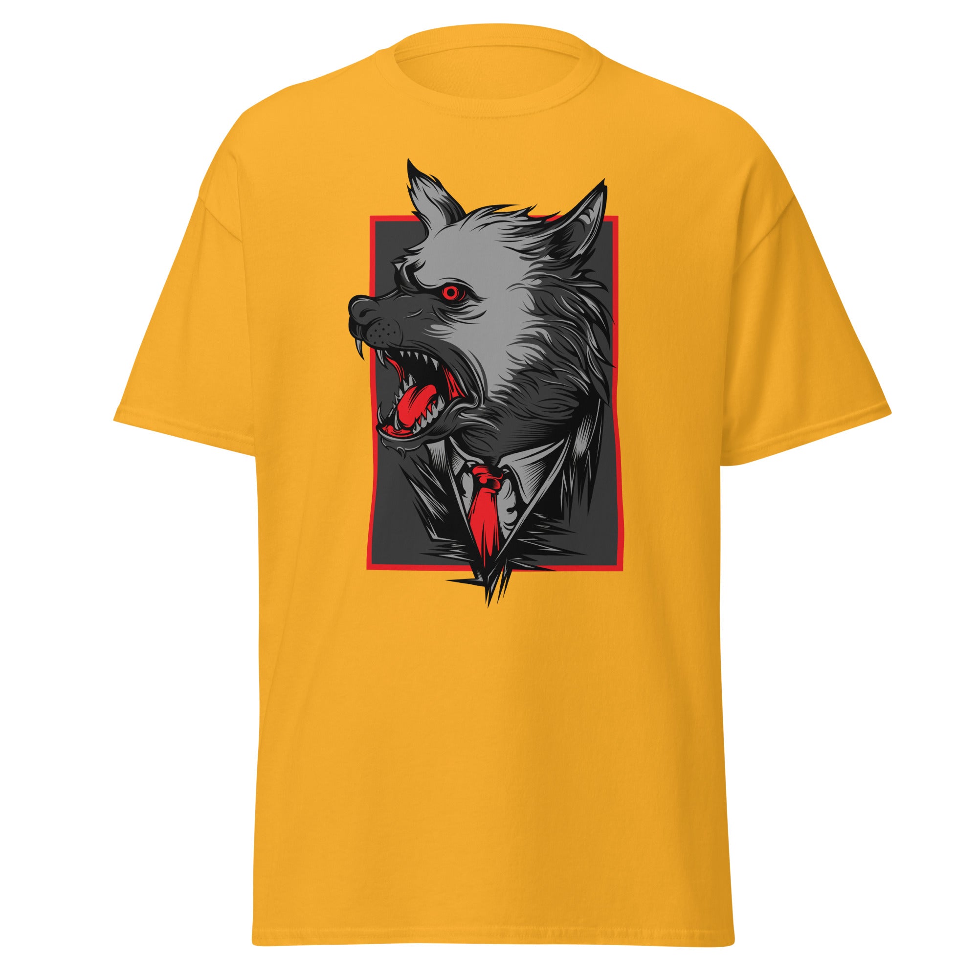 Angry Wolf Mens Graphic Tee - Kicks Shoelaces