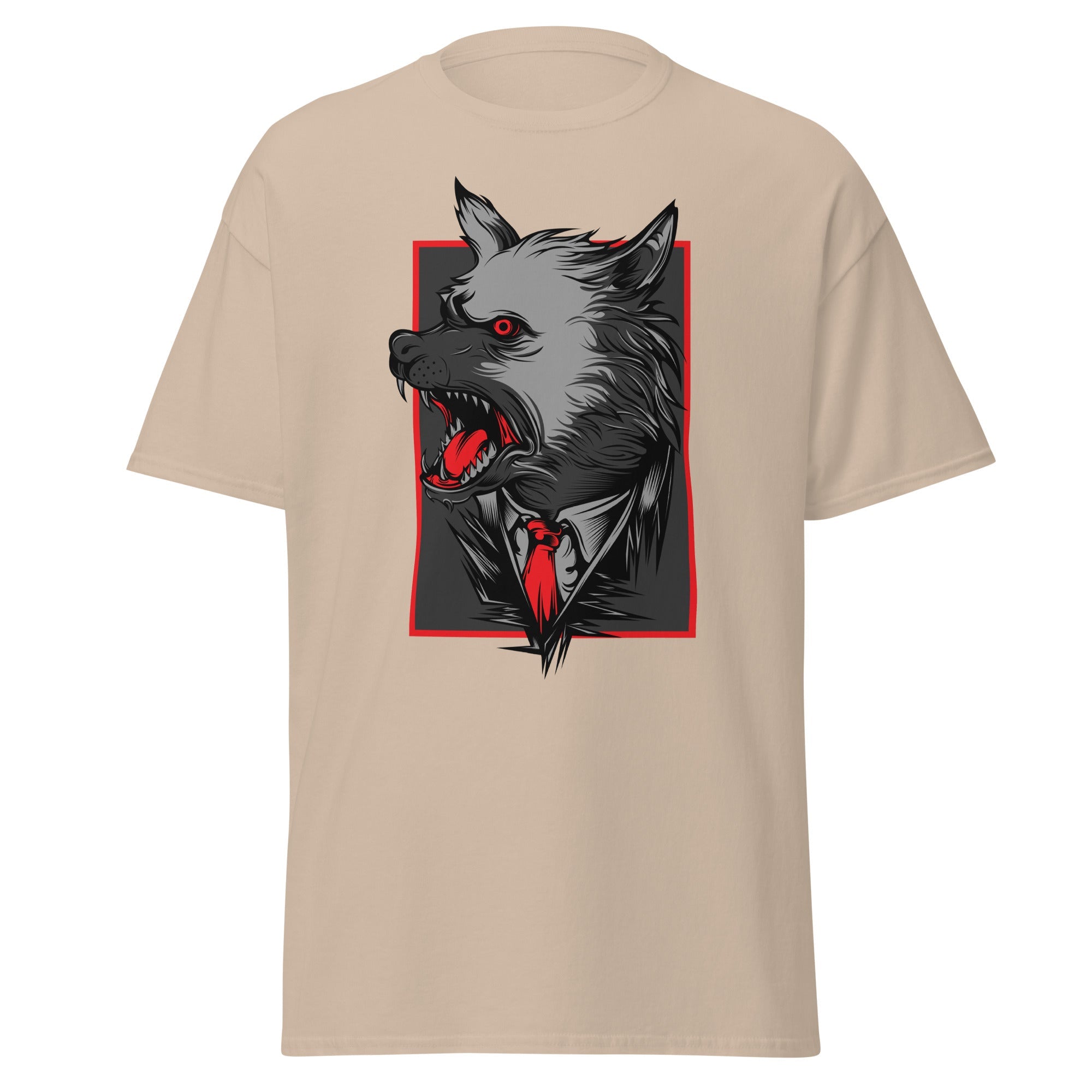 Angry Wolf Mens Graphic Tee - Kicks Shoelaces