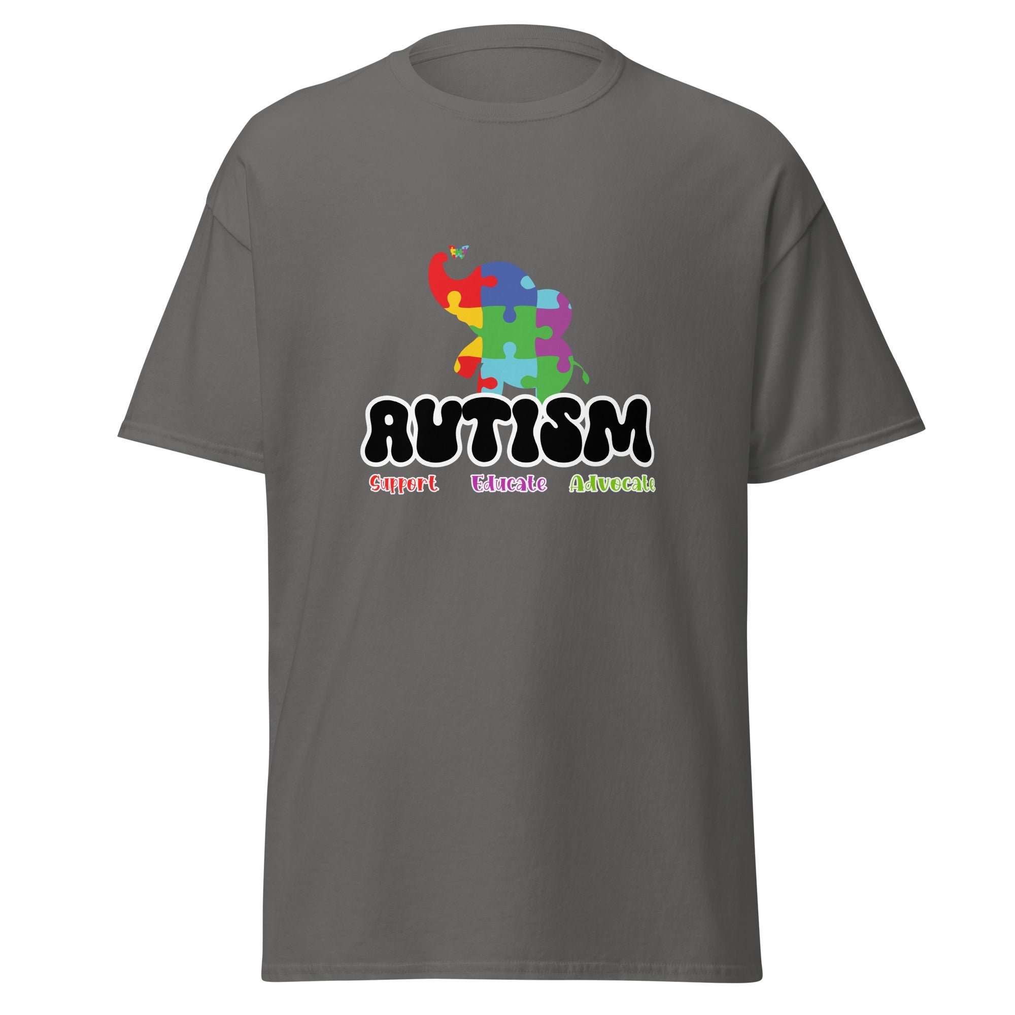 Autism Elephant Mens Custom T Shirt - Kicks Shoelaces