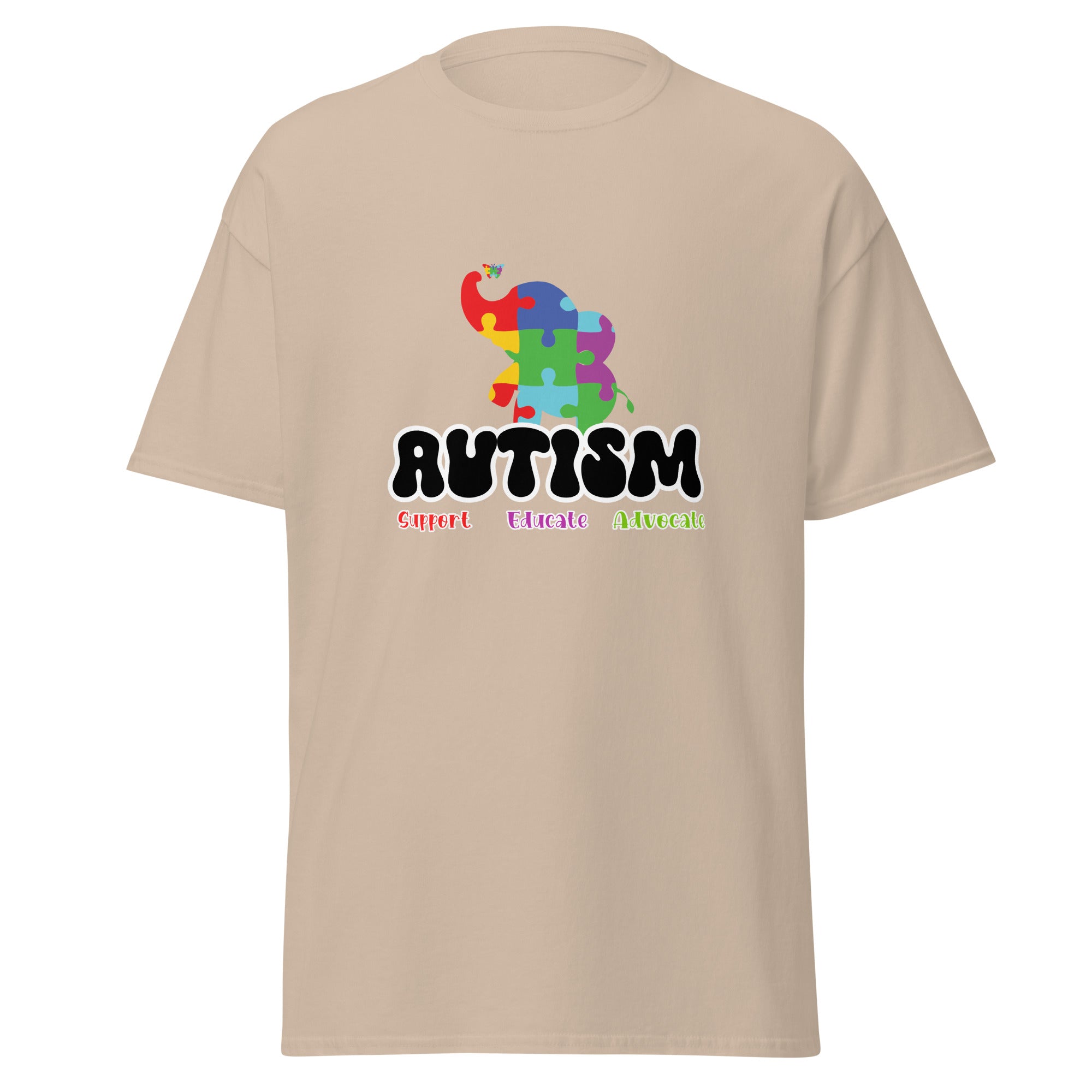 Autism Elephant Mens Custom T Shirt - Kicks Shoelaces