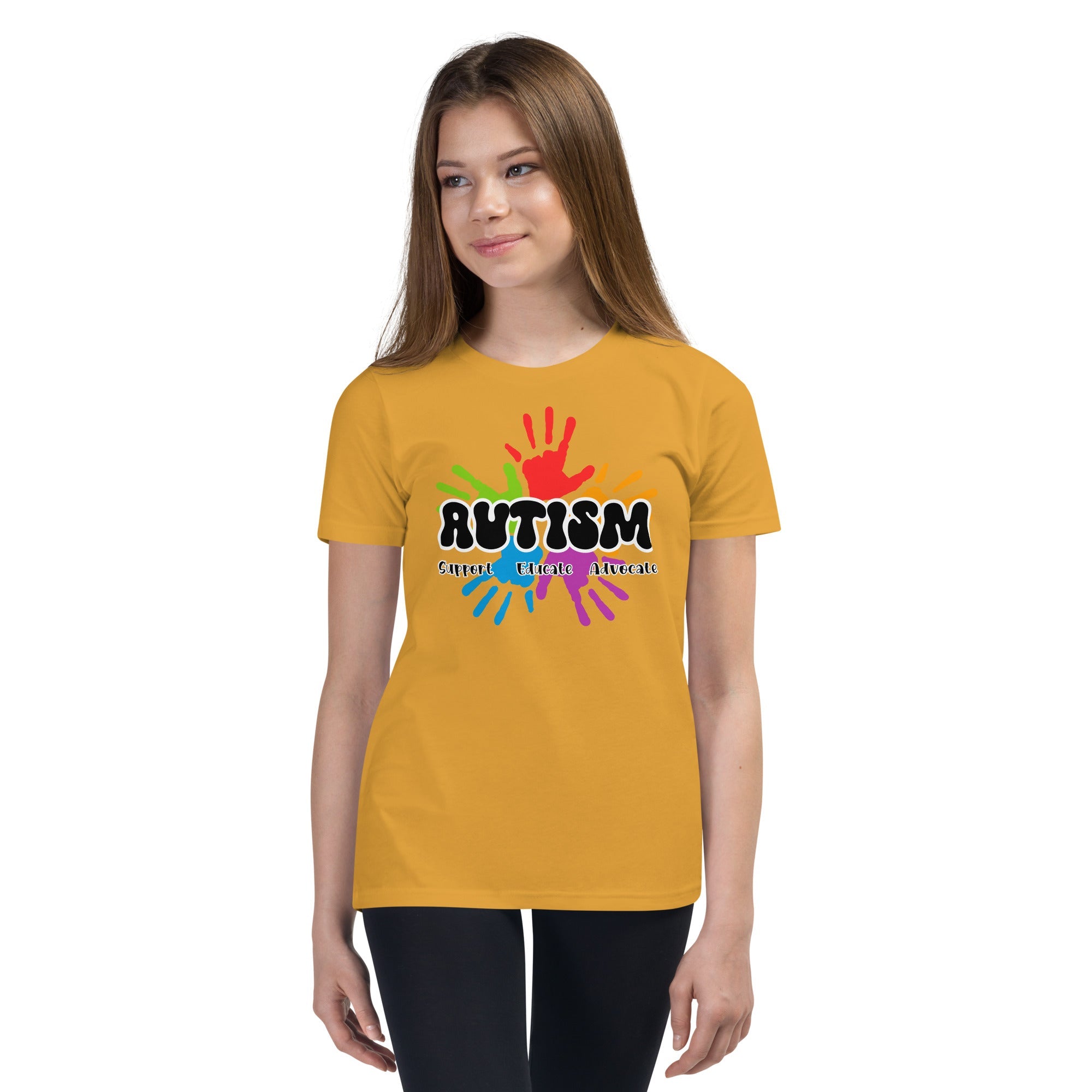 Autism Hand Print Youth Graphic Tees - Kicks Shoelaces