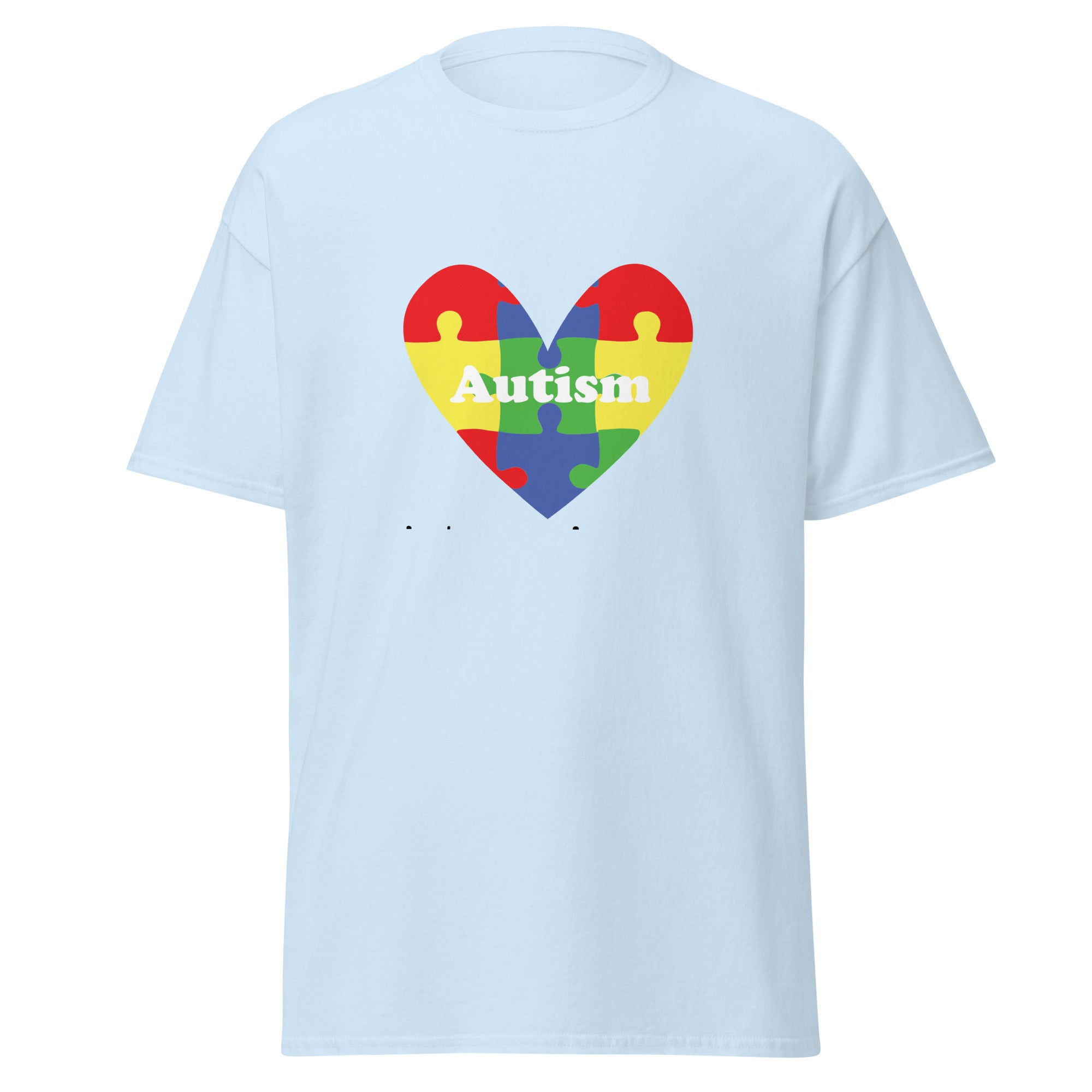 Autism Heart Mens Custom T Shirt - Kicks Shoelaces