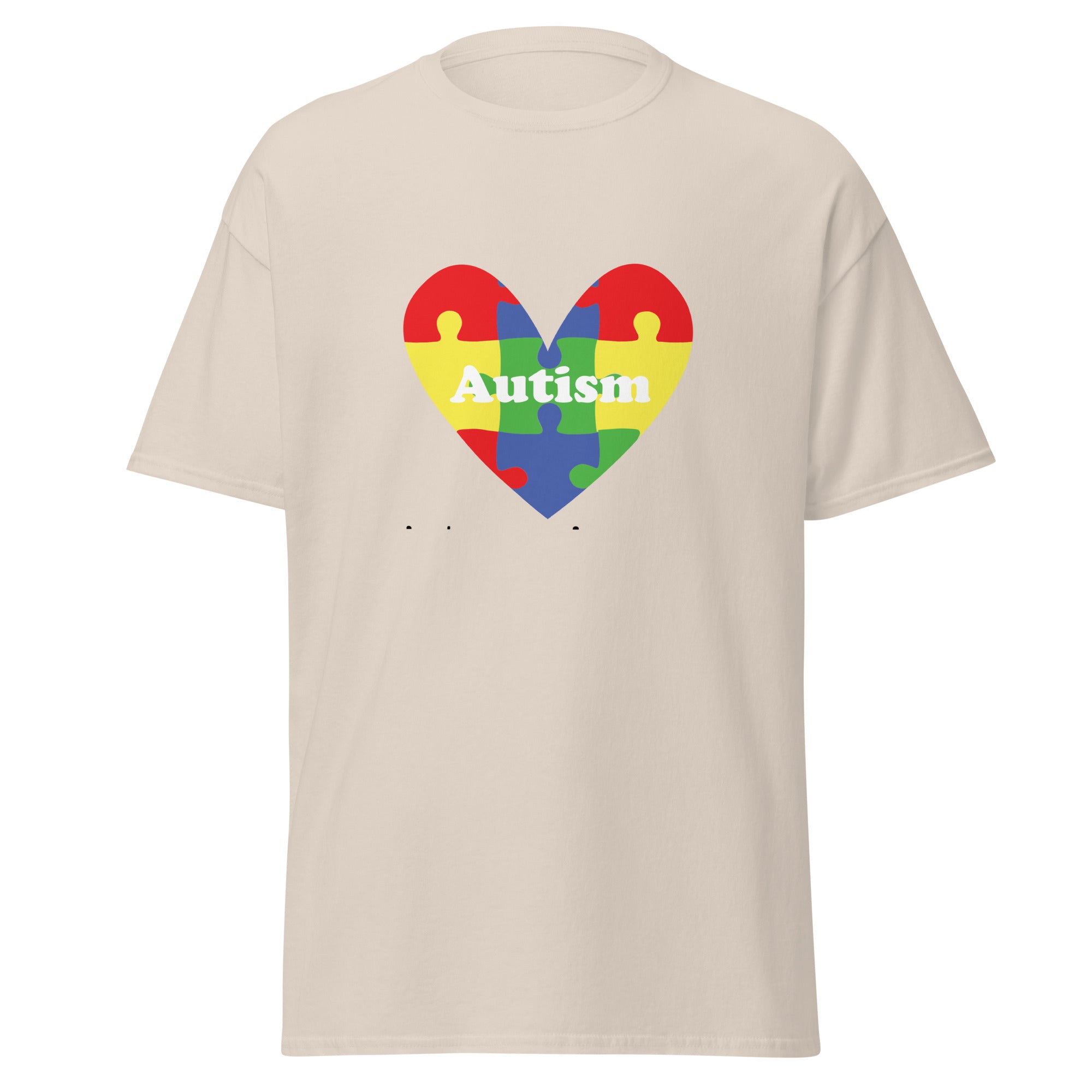 Autism Heart Mens Custom T Shirt - Kicks Shoelaces