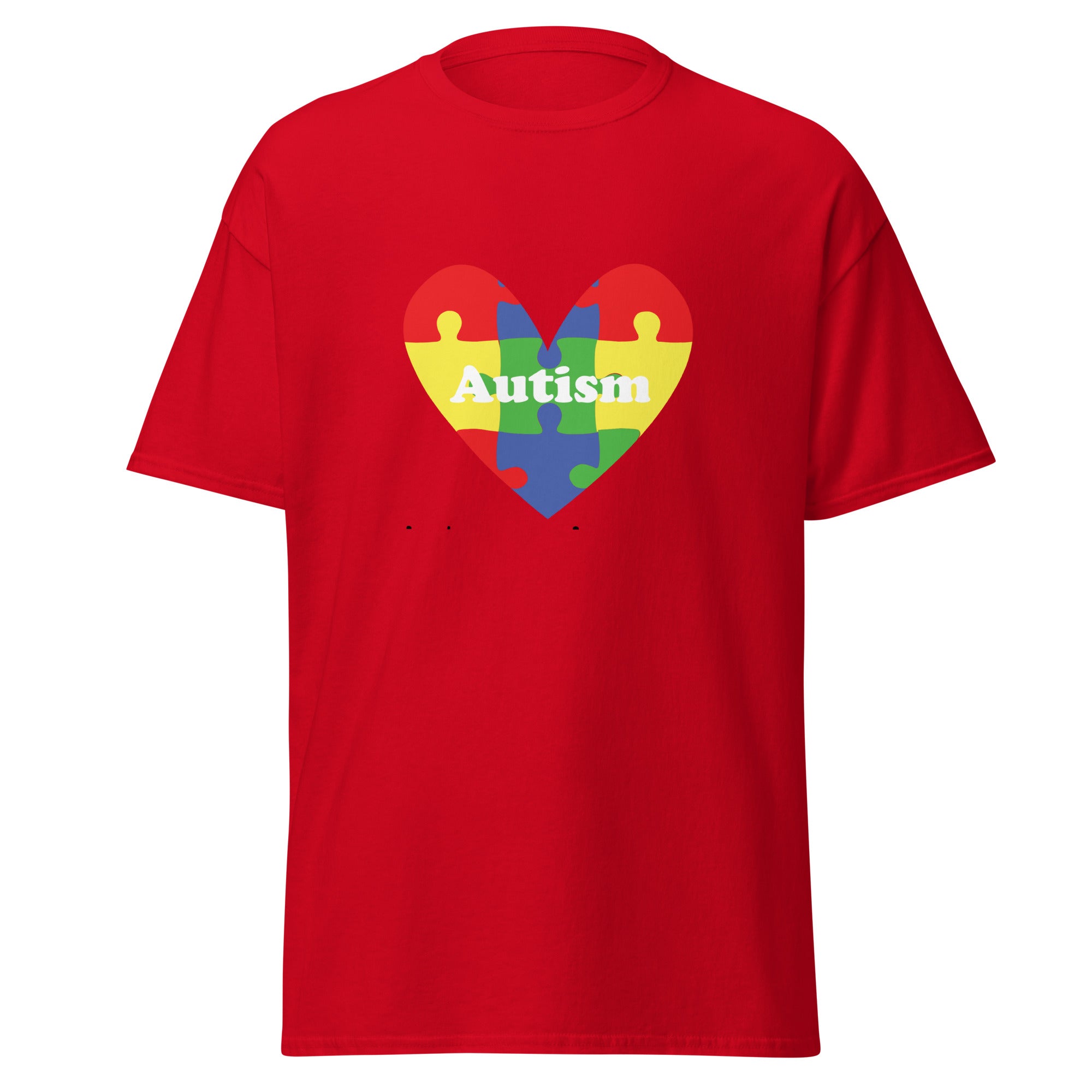 Autism Heart Mens Custom T Shirt - Kicks Shoelaces