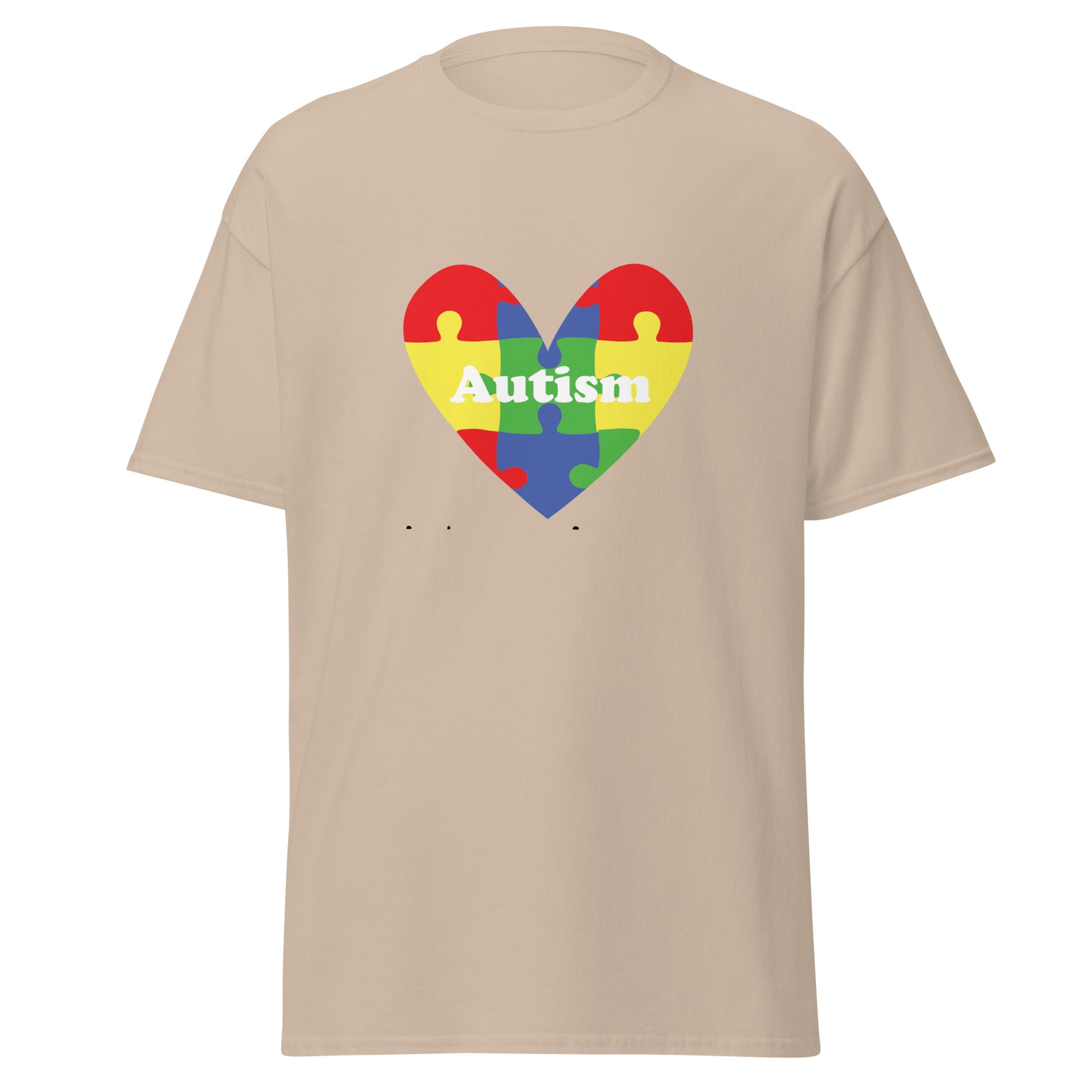 Autism Heart Mens Custom T Shirt - Kicks Shoelaces