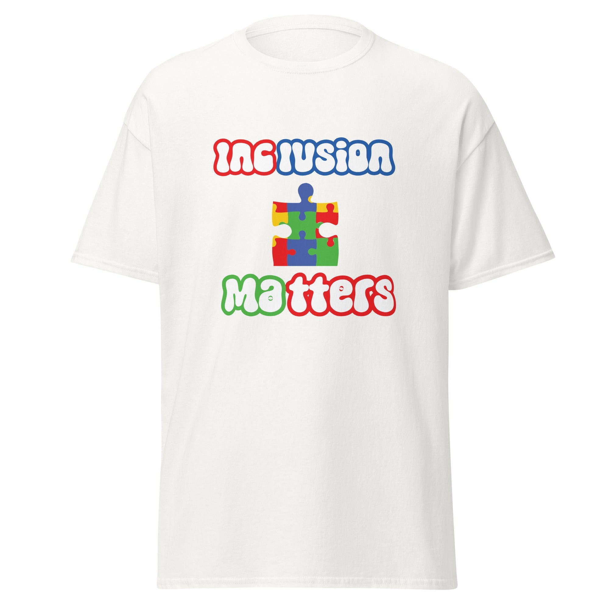 Autism Inclusion Matters Mens Custom T Shirt - Kicks Shoelaces
