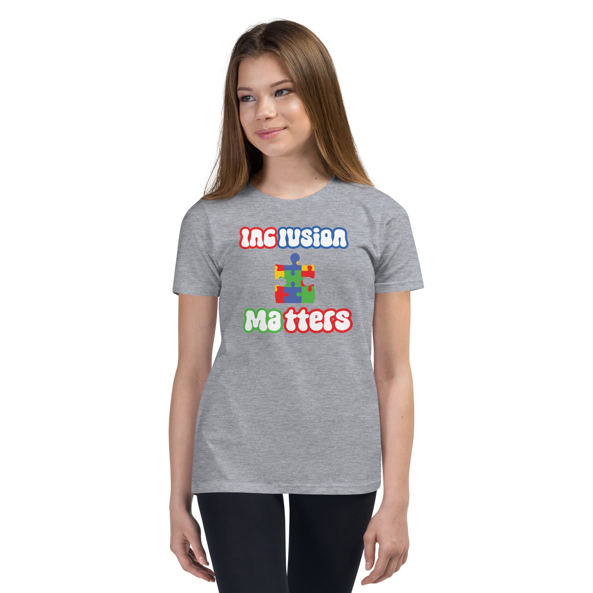 Autism Inclusion Matters Youth Graphic Tees - Kicks Shoelaces