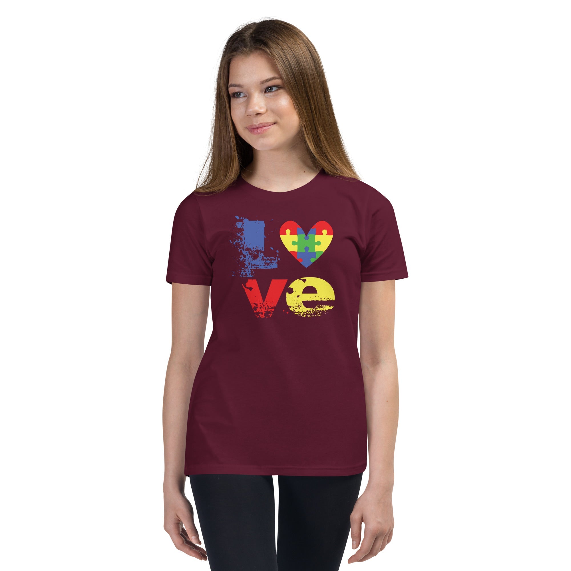 Autism Love Youth Graphic Tees - Kicks Shoelaces