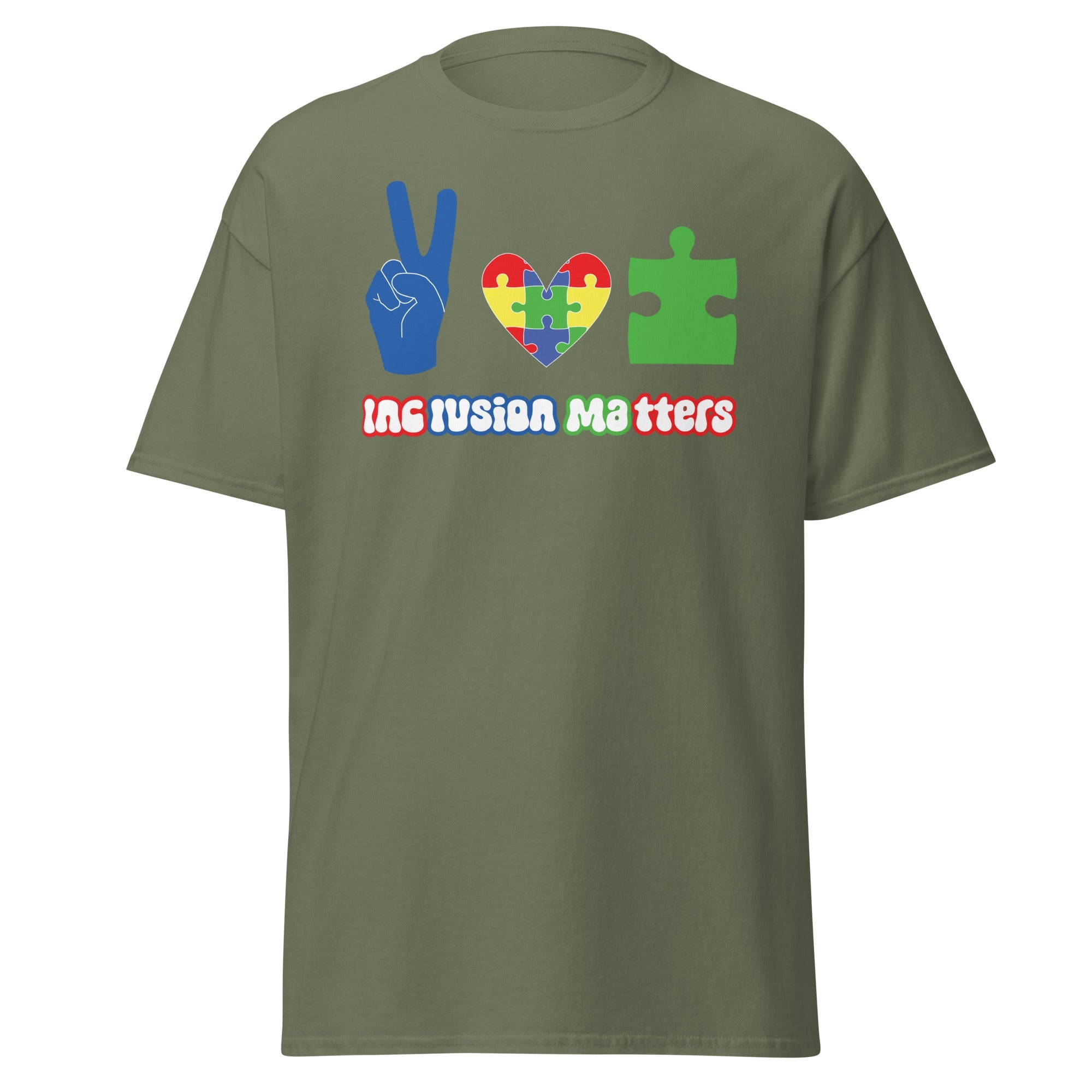 Autism Peace Mens Custom T Shirt - Kicks Shoelaces