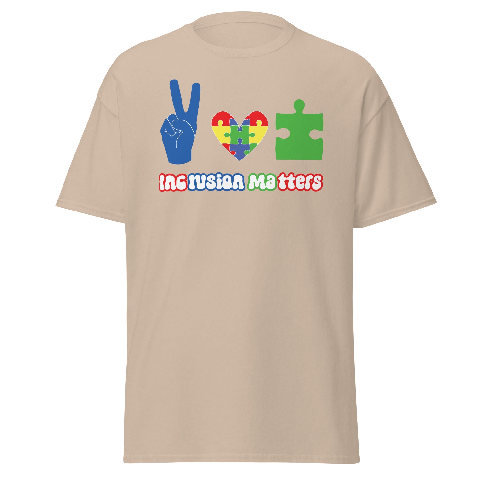 Autism Peace Mens Custom T Shirt - Kicks Shoelaces