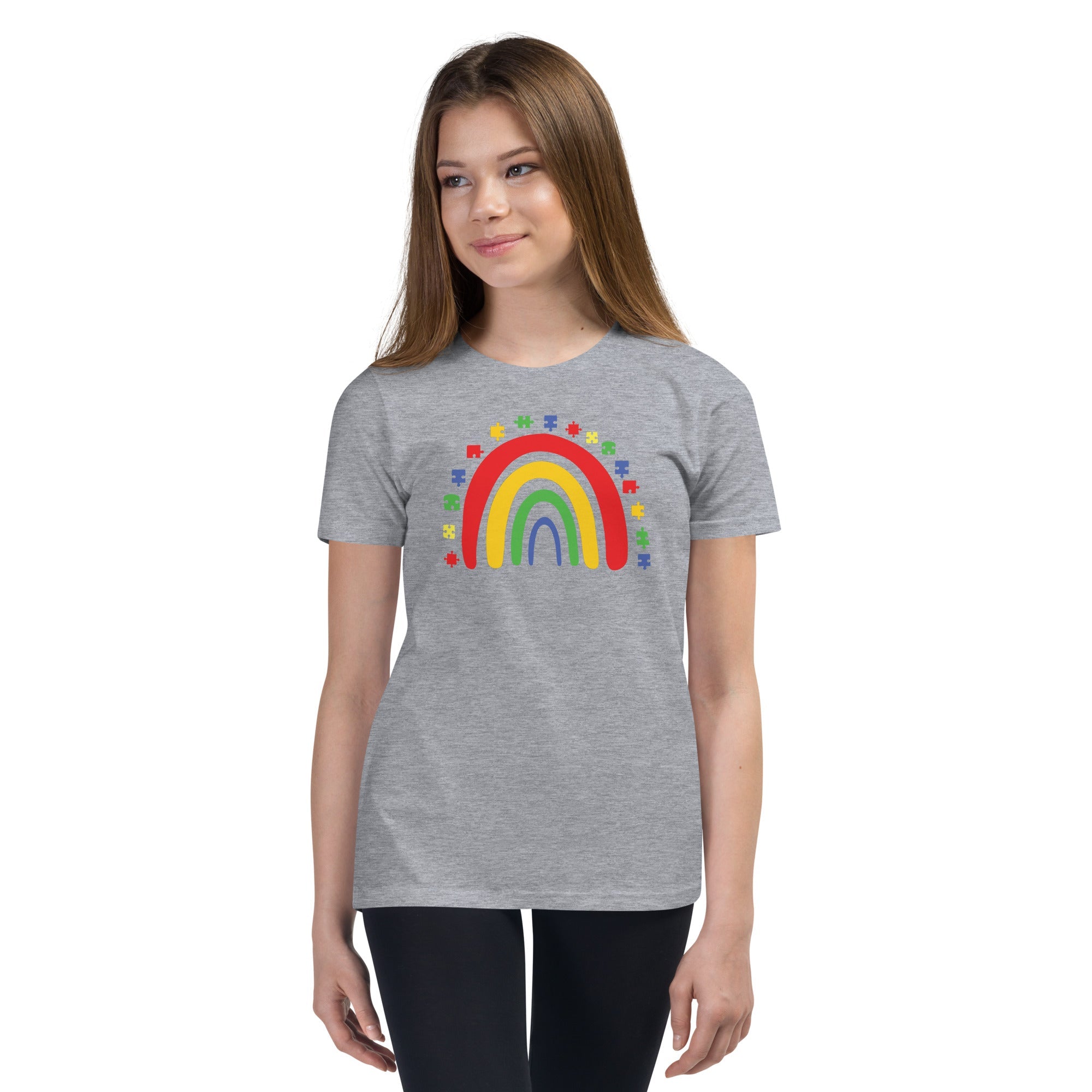 Autism Rainbow Youth Graphic Tees - Kicks Shoelaces