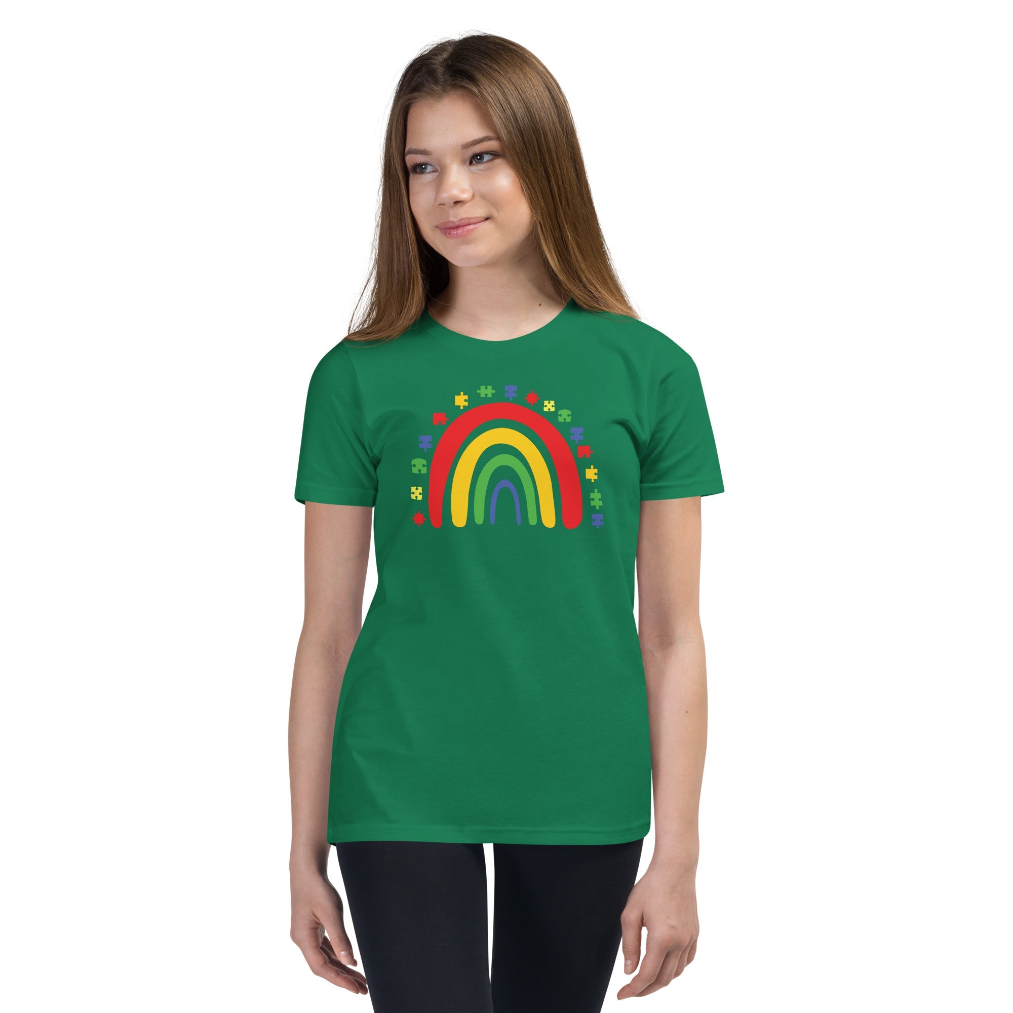 Autism Rainbow Youth Graphic Tees - Kicks Shoelaces